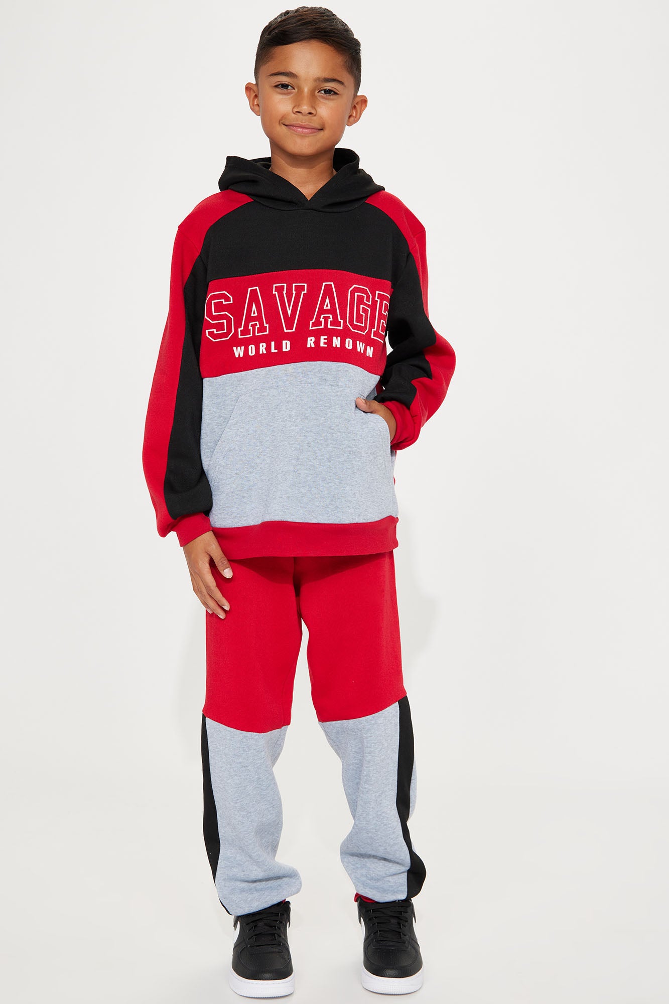Mini Savage World Fleece Jogger Set
