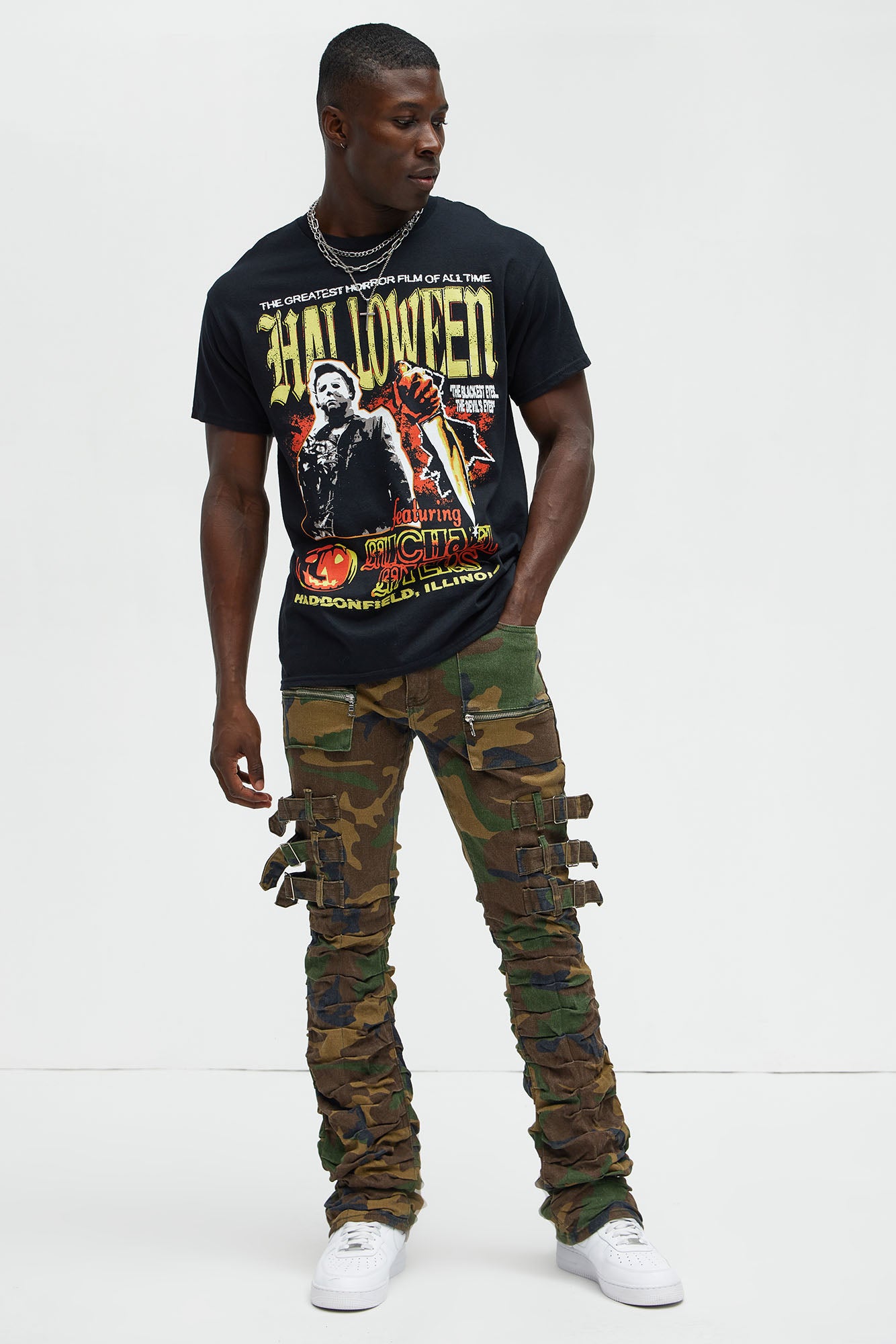 Pleat Me Down Stacked Skinny Flare Pants
