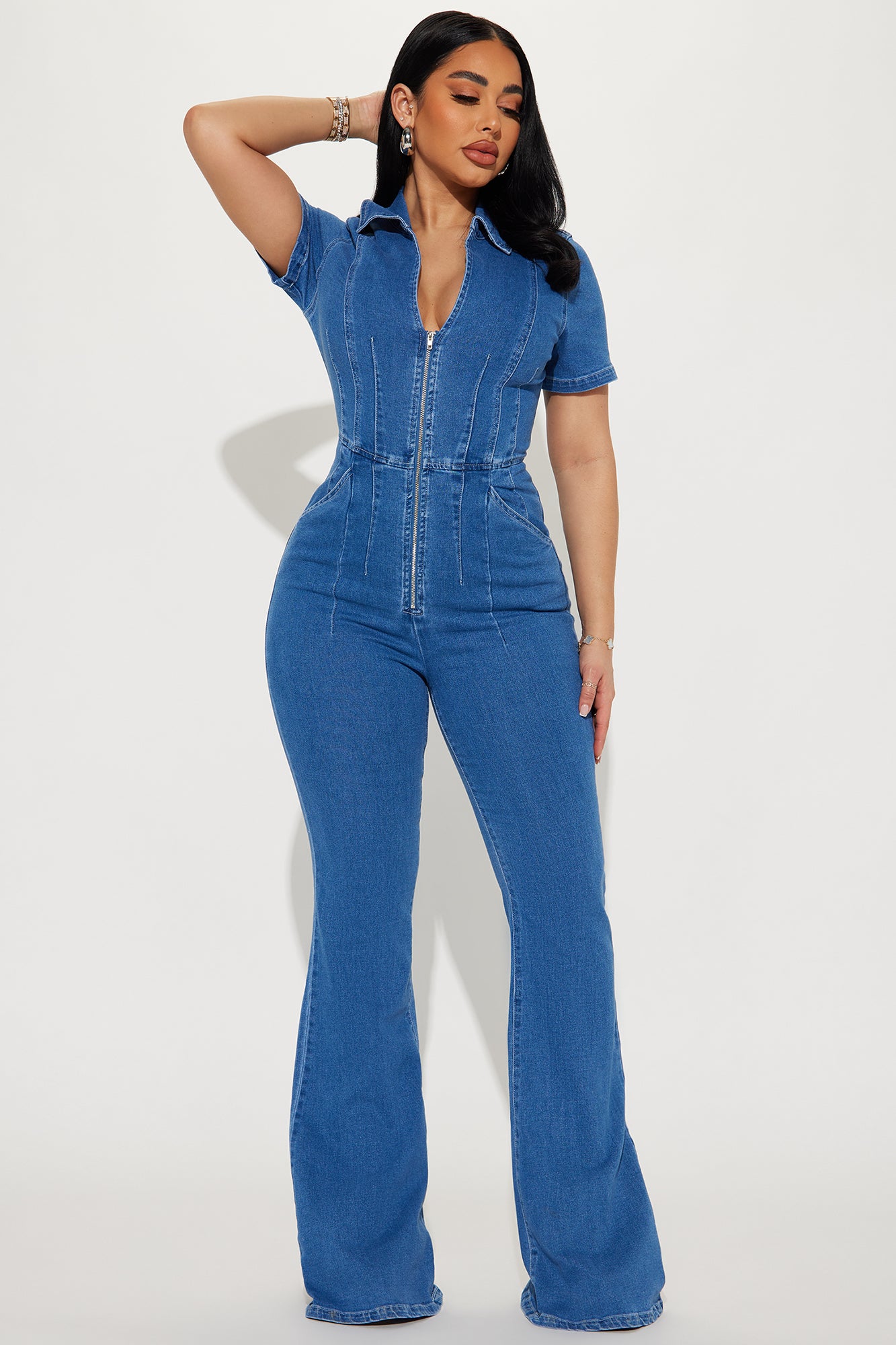 Can't Be Tamed Denim Jumpsuit