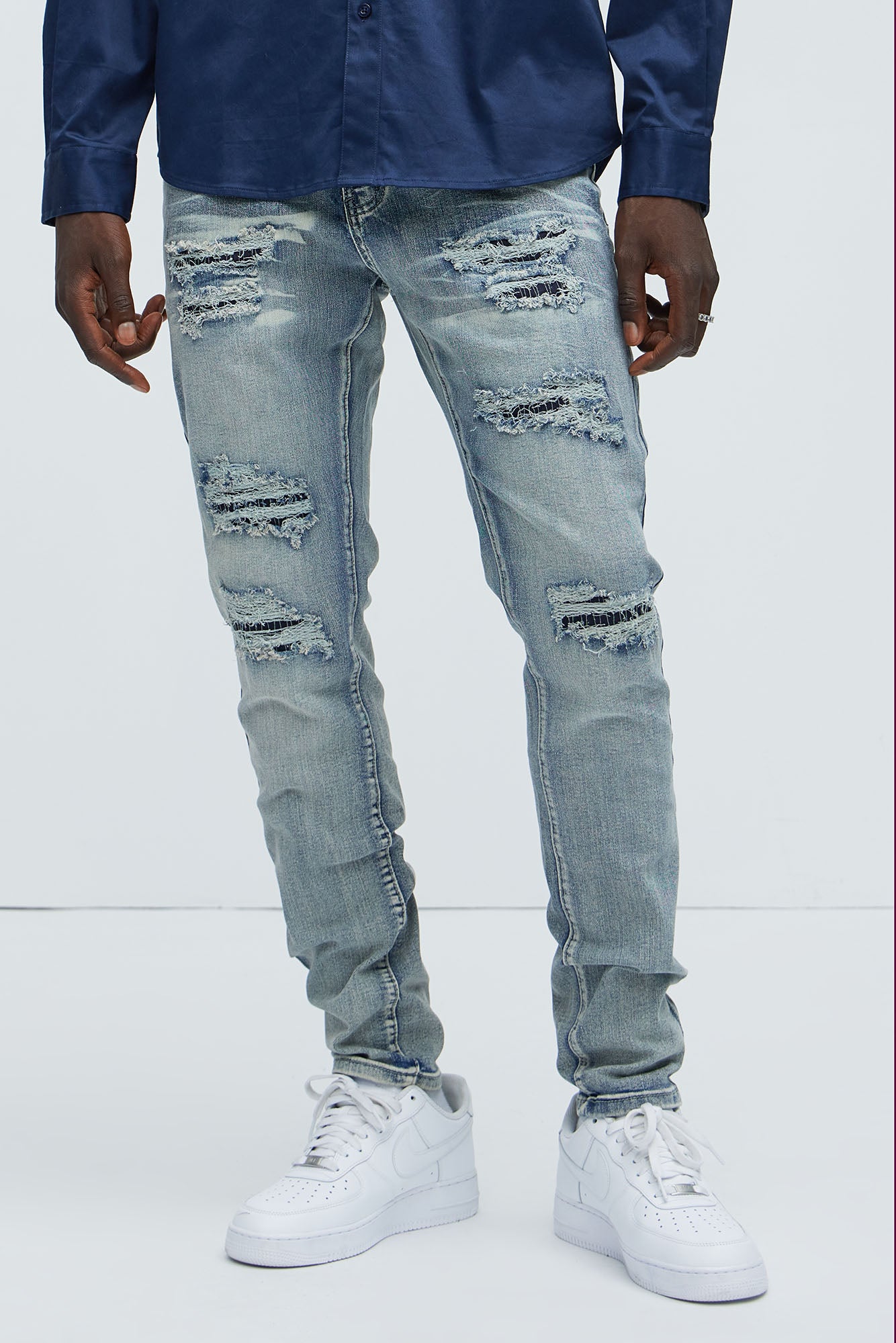 Always Rising Ripped Stacked Skinny Jeans