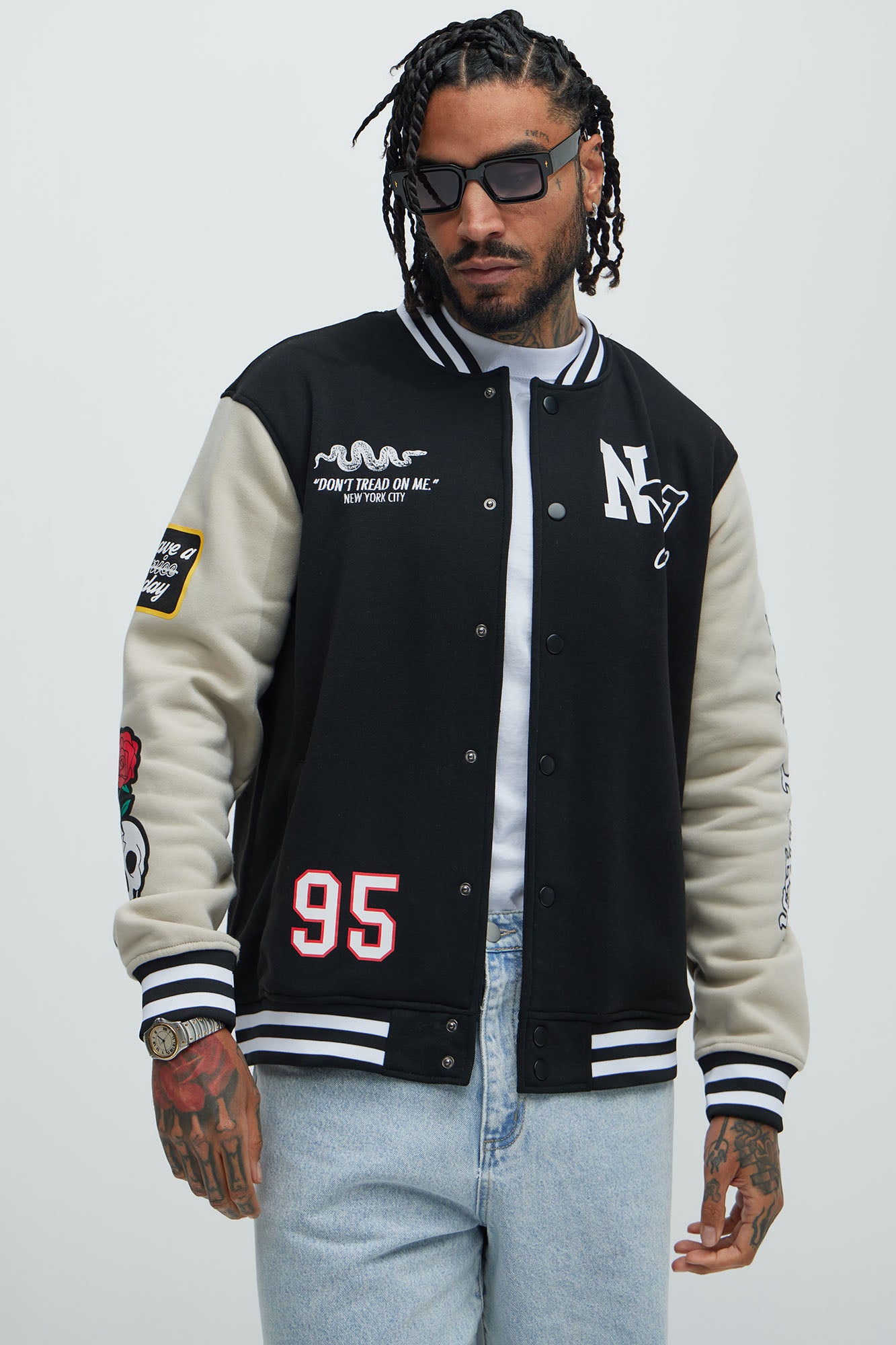 New York Circle Varsity Jacket