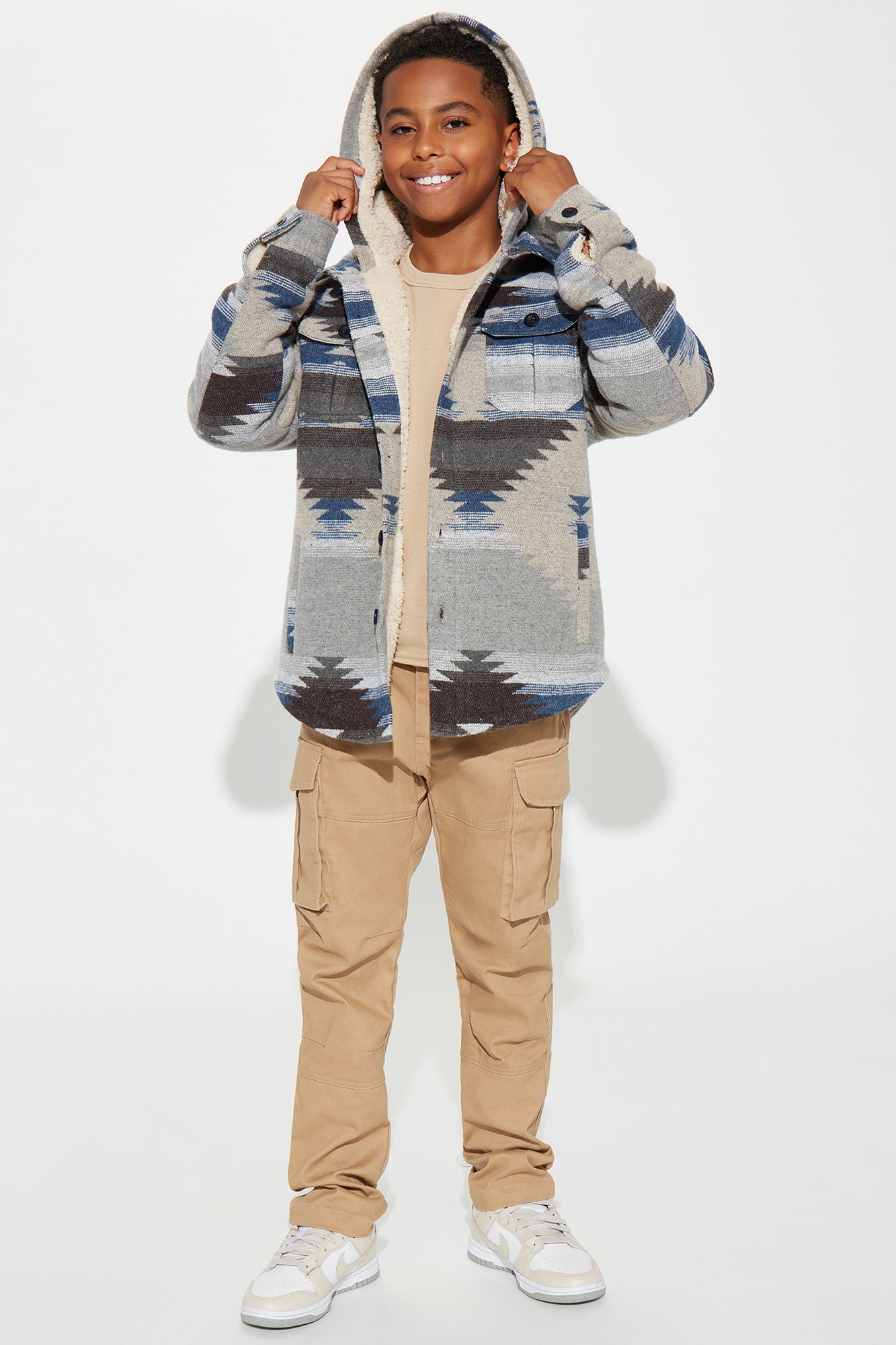 Mini Tribal Print Flannel Shacket