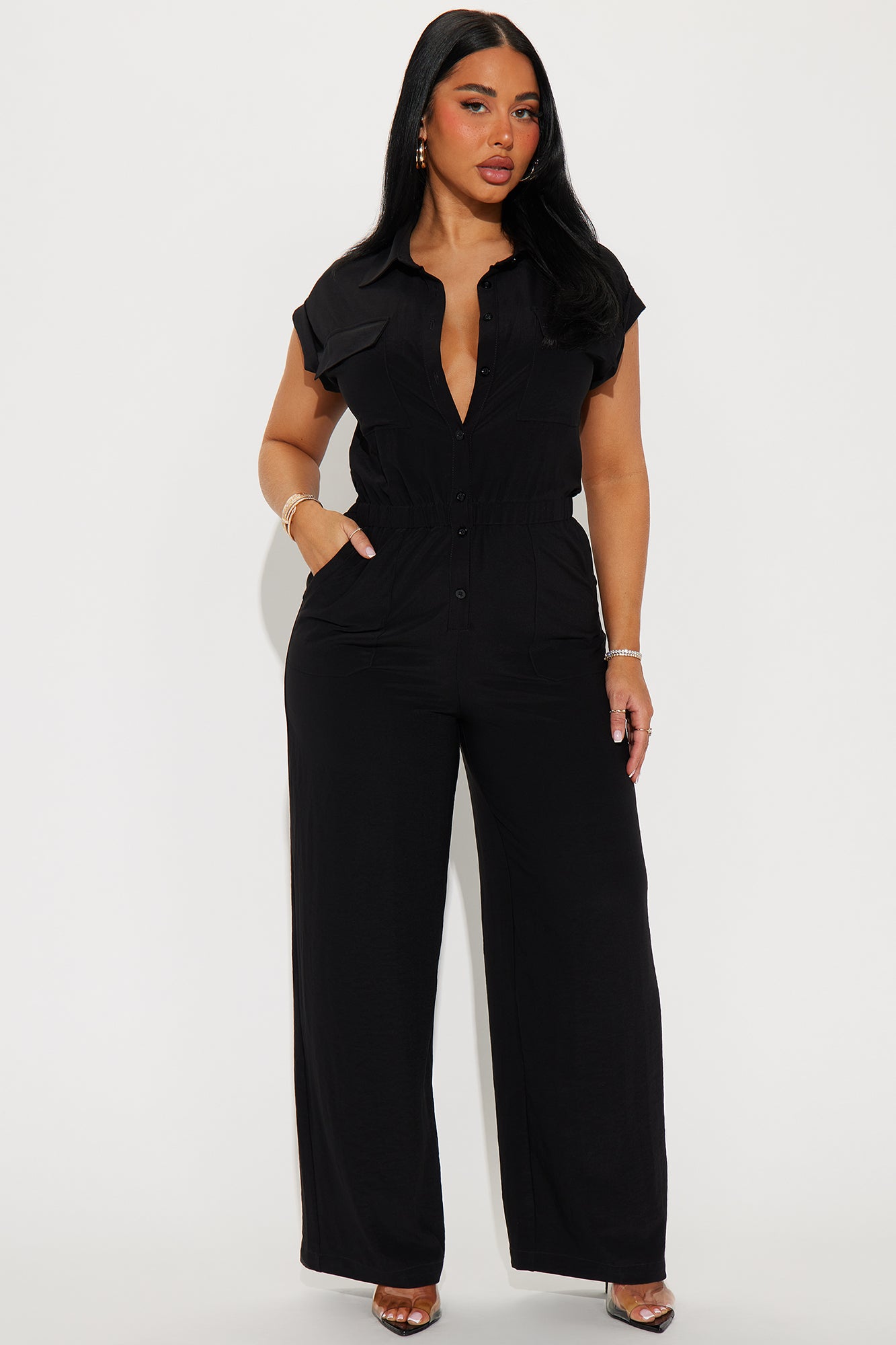 Charlie Button Up Airflow Jumpsuit