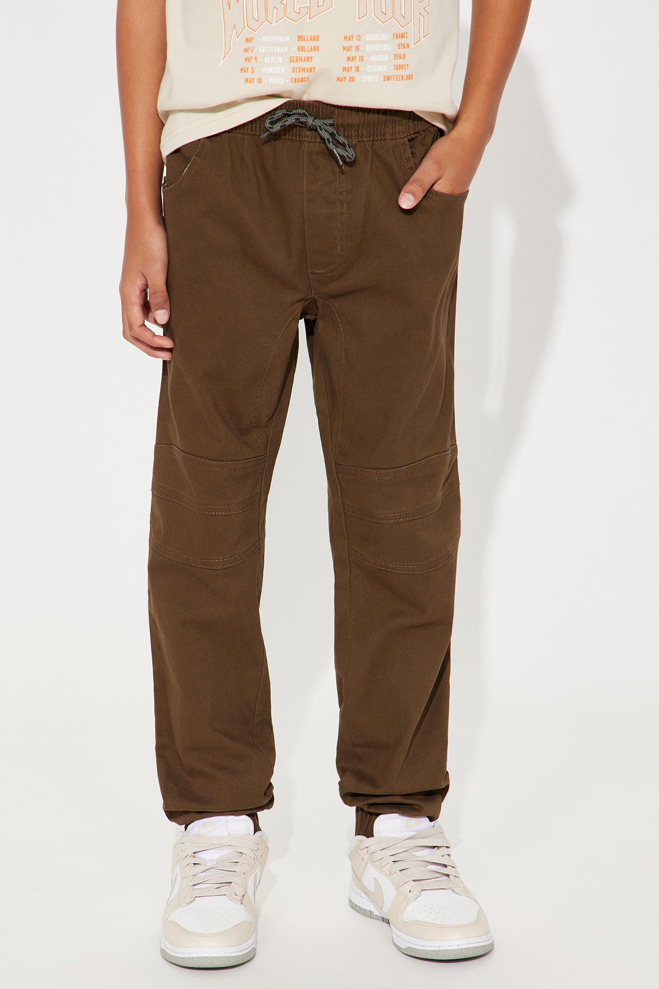 Mini Twill Moto Joggers
