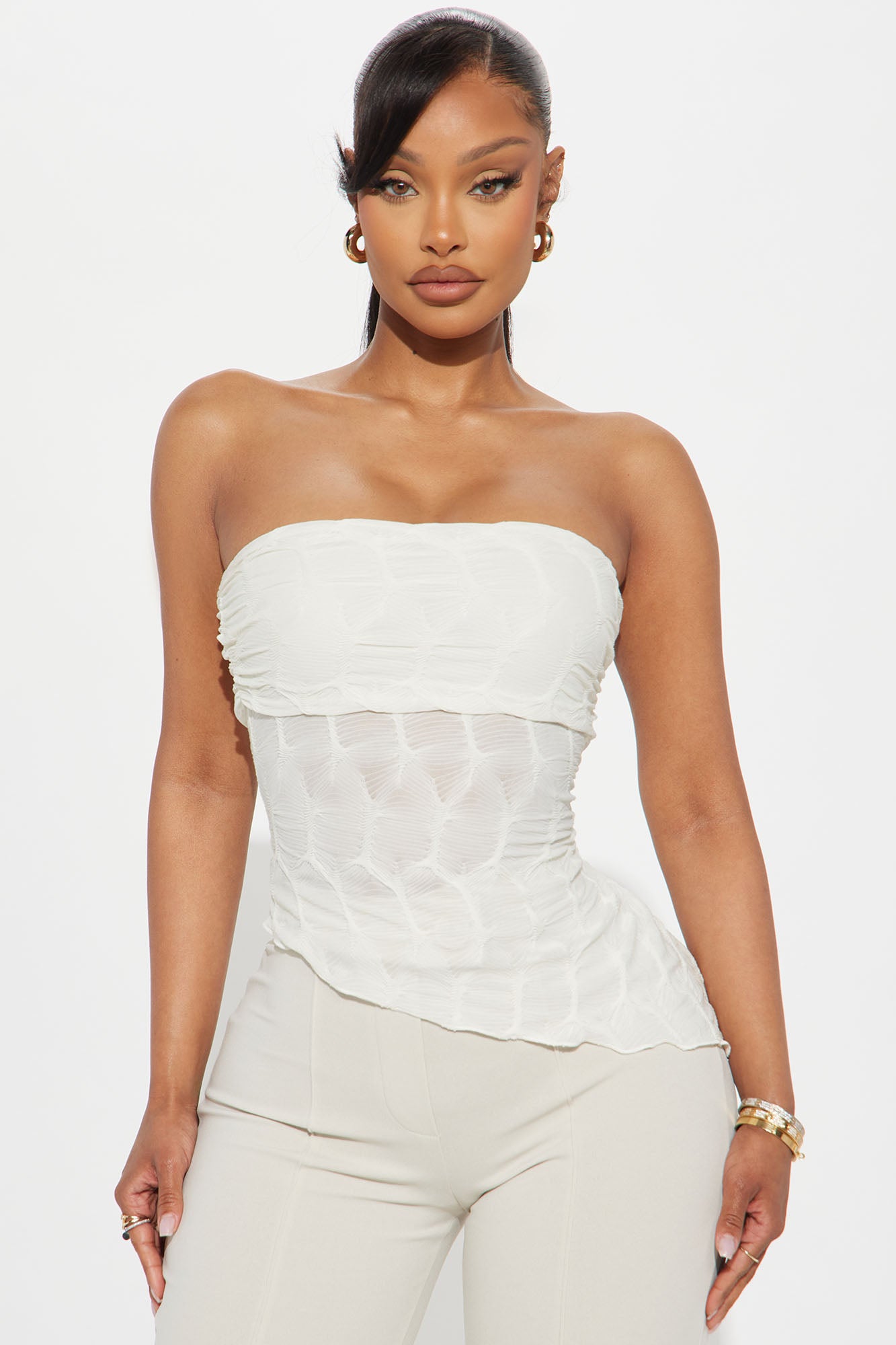 Lia Strapless Asymmetrical Top