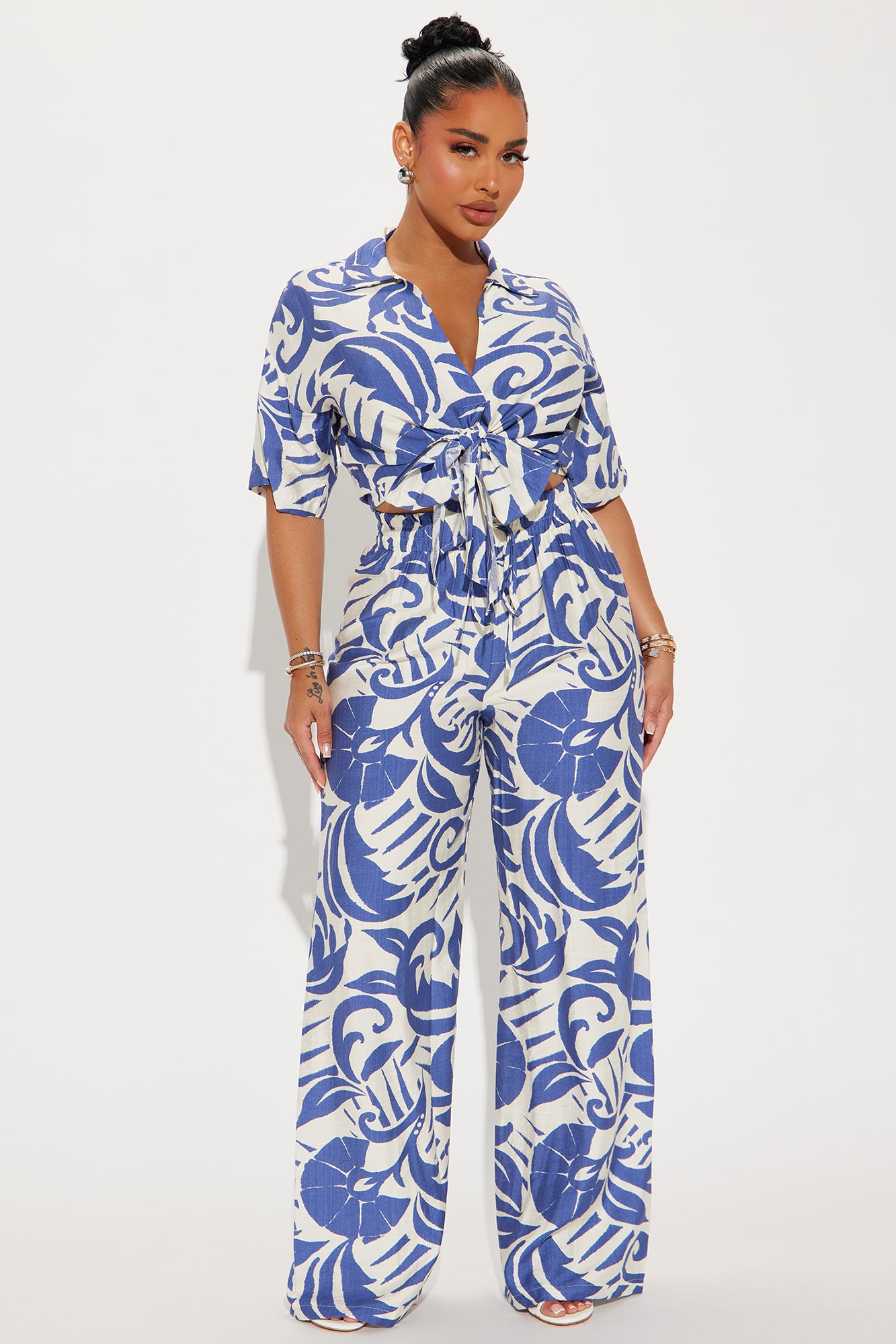Mykonos Linen Pant Set