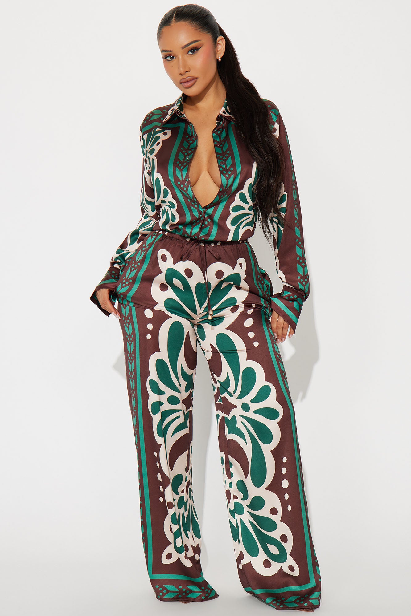 Taylor Satin Pant Set