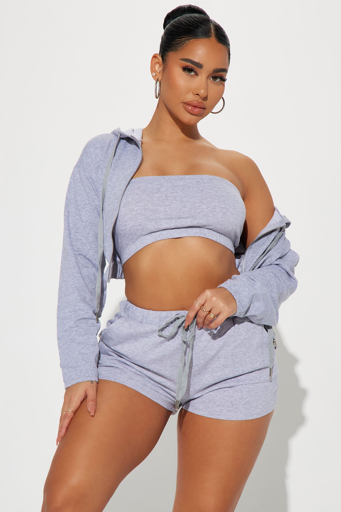 High Maintenance 3 Piece Lounge Short Set