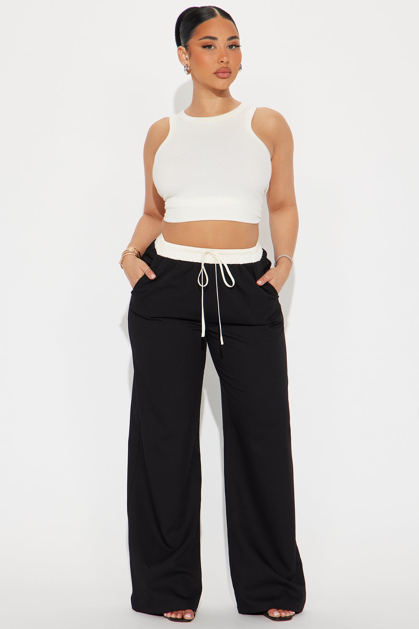 Cressida Contrast Waistband Trouser