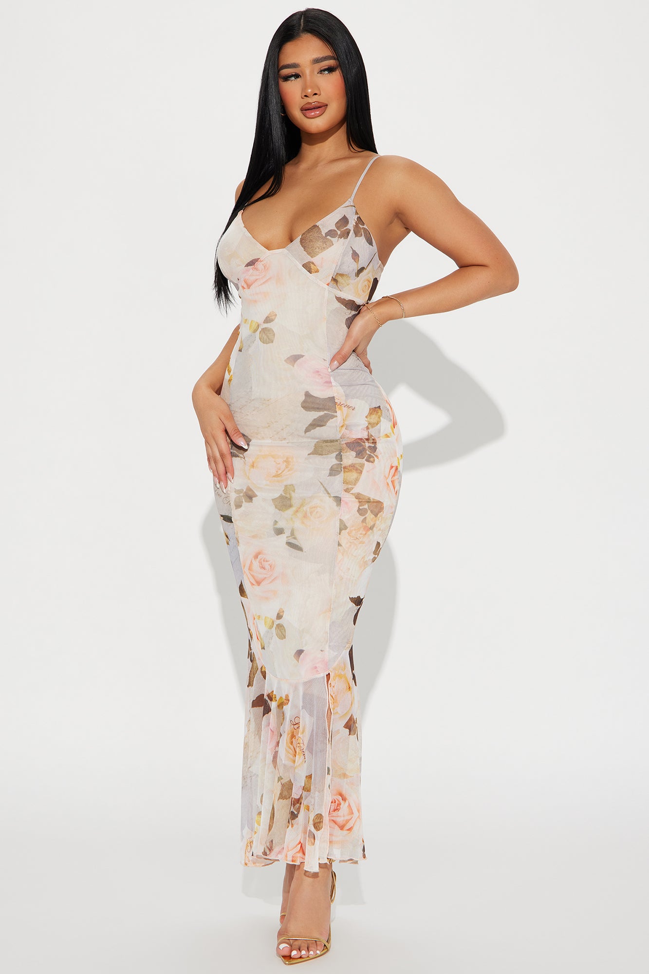 Love Letters Mesh Maxi Dress