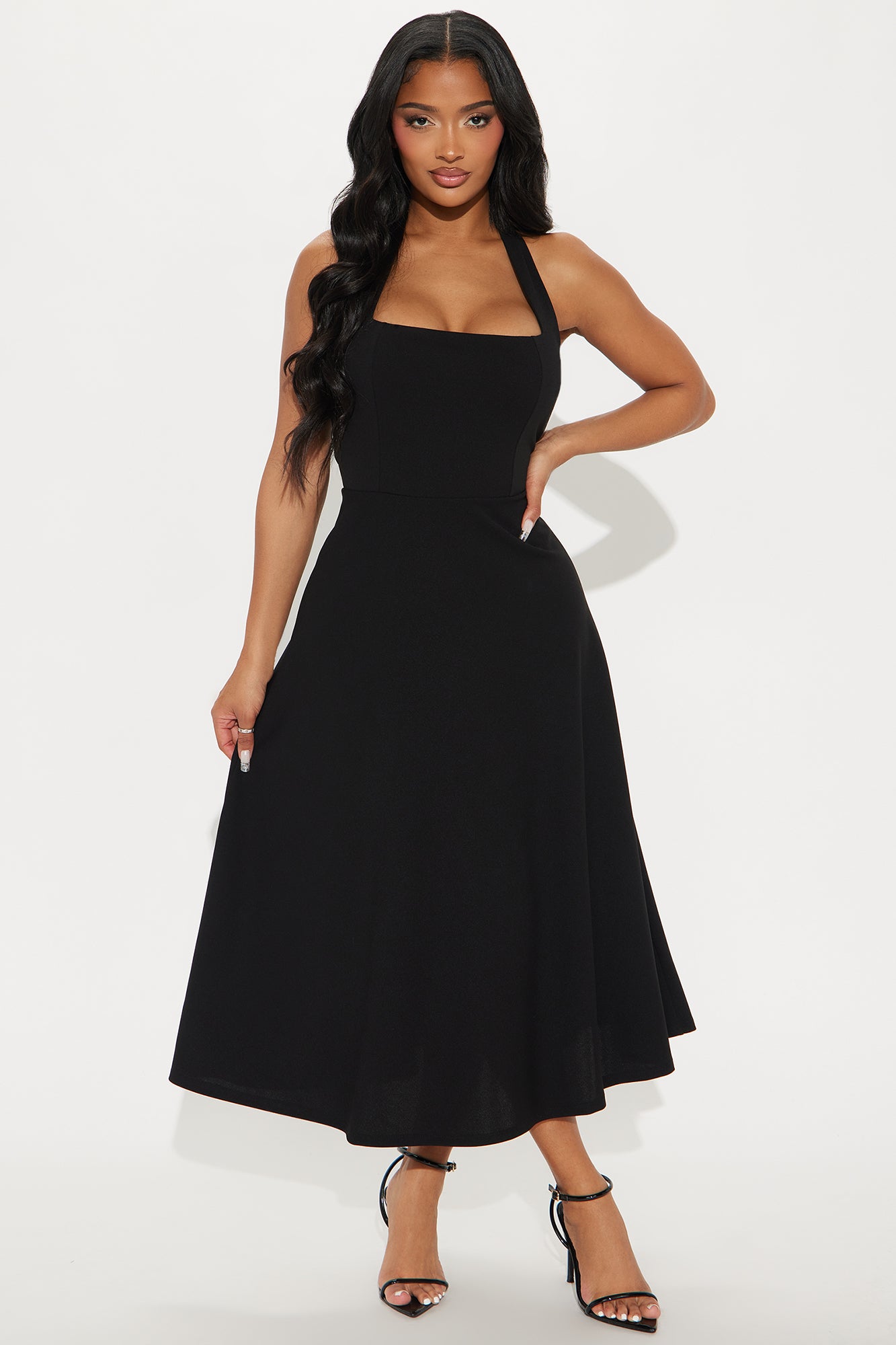 Alena Halter Midi Dress