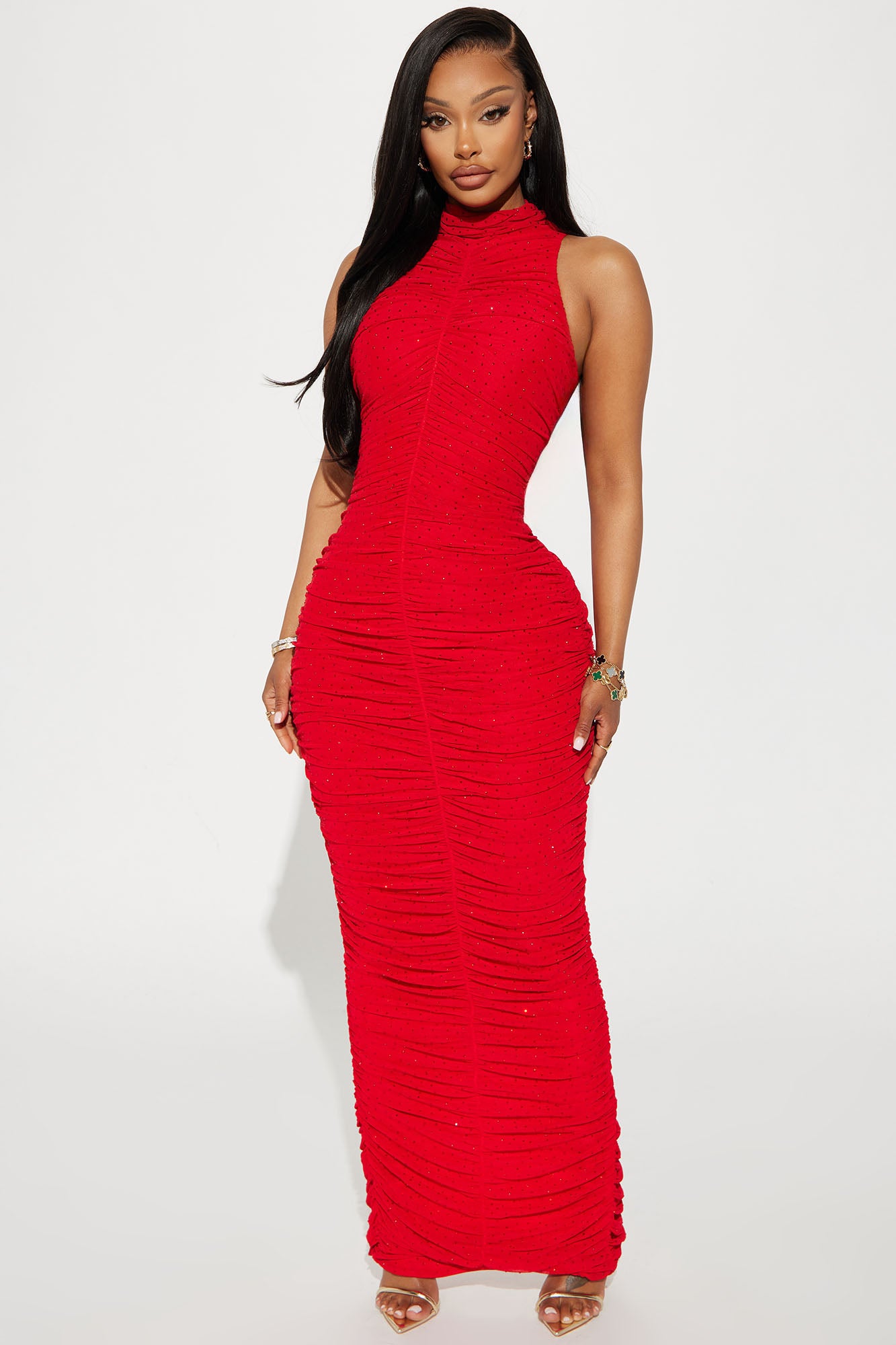 Rachel Rhinestone Maxi Dress