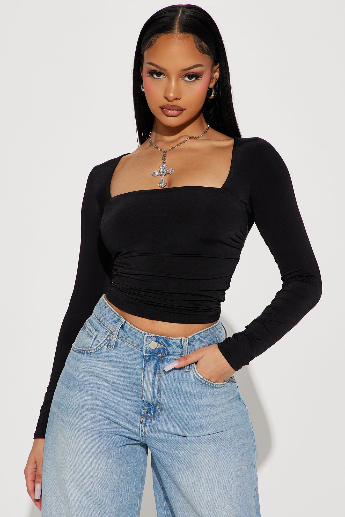 Long Story Short Ruched Top