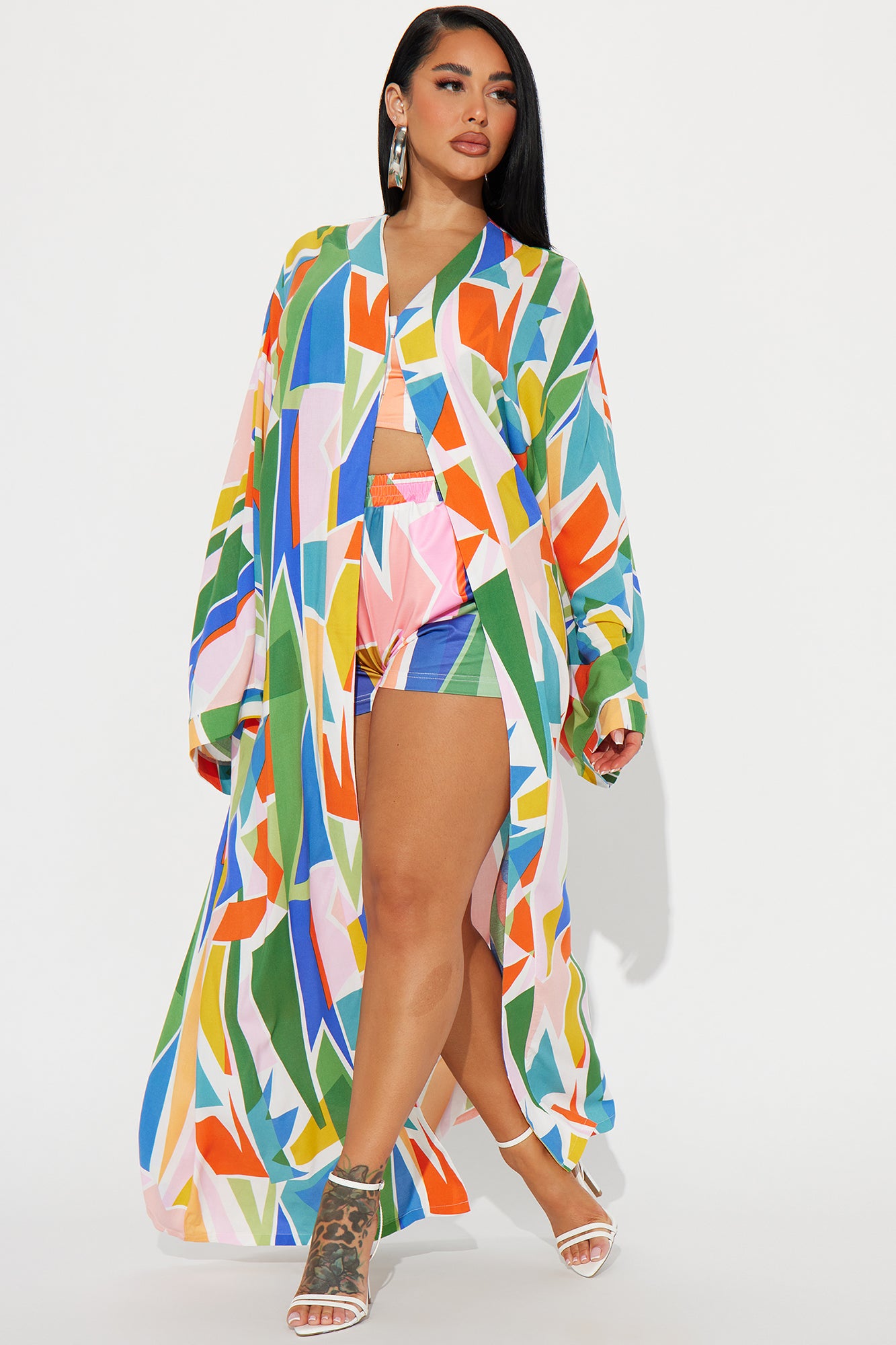 Charli 3 Piece Satin Short Set