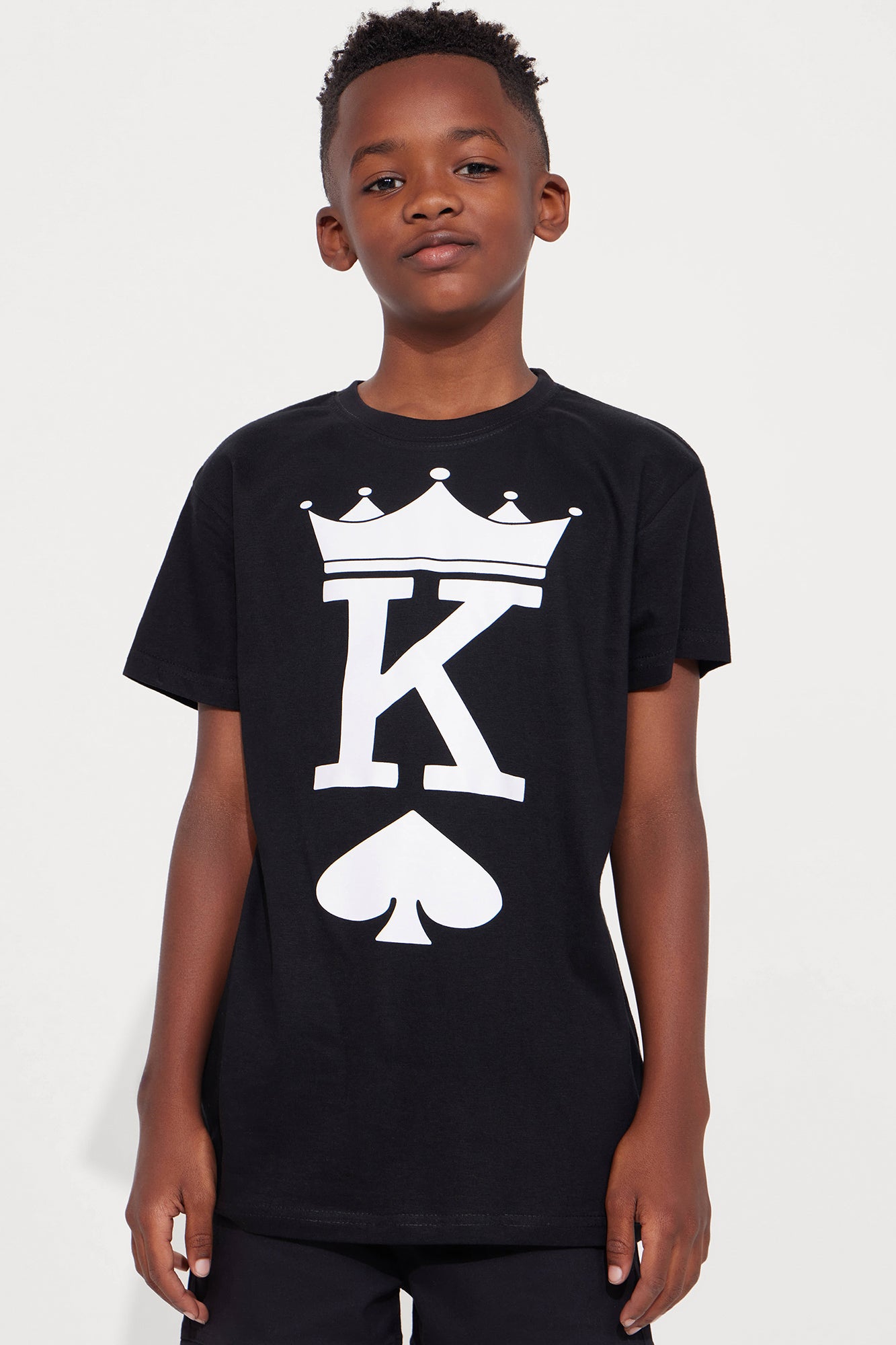 Mini King Of Spades Graphic Short Sleeve T-Shirt