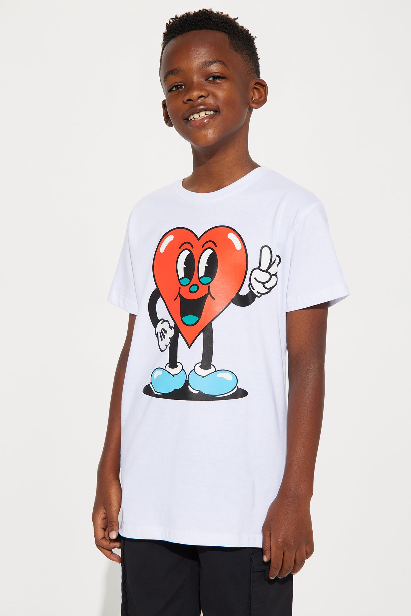 Mini Love And Peace Graphic Short Sleeve T-Shirt