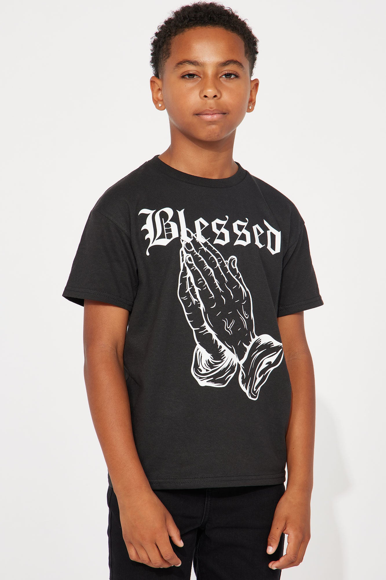 Mini This Hands Are Blessed Short Sleeve Tee