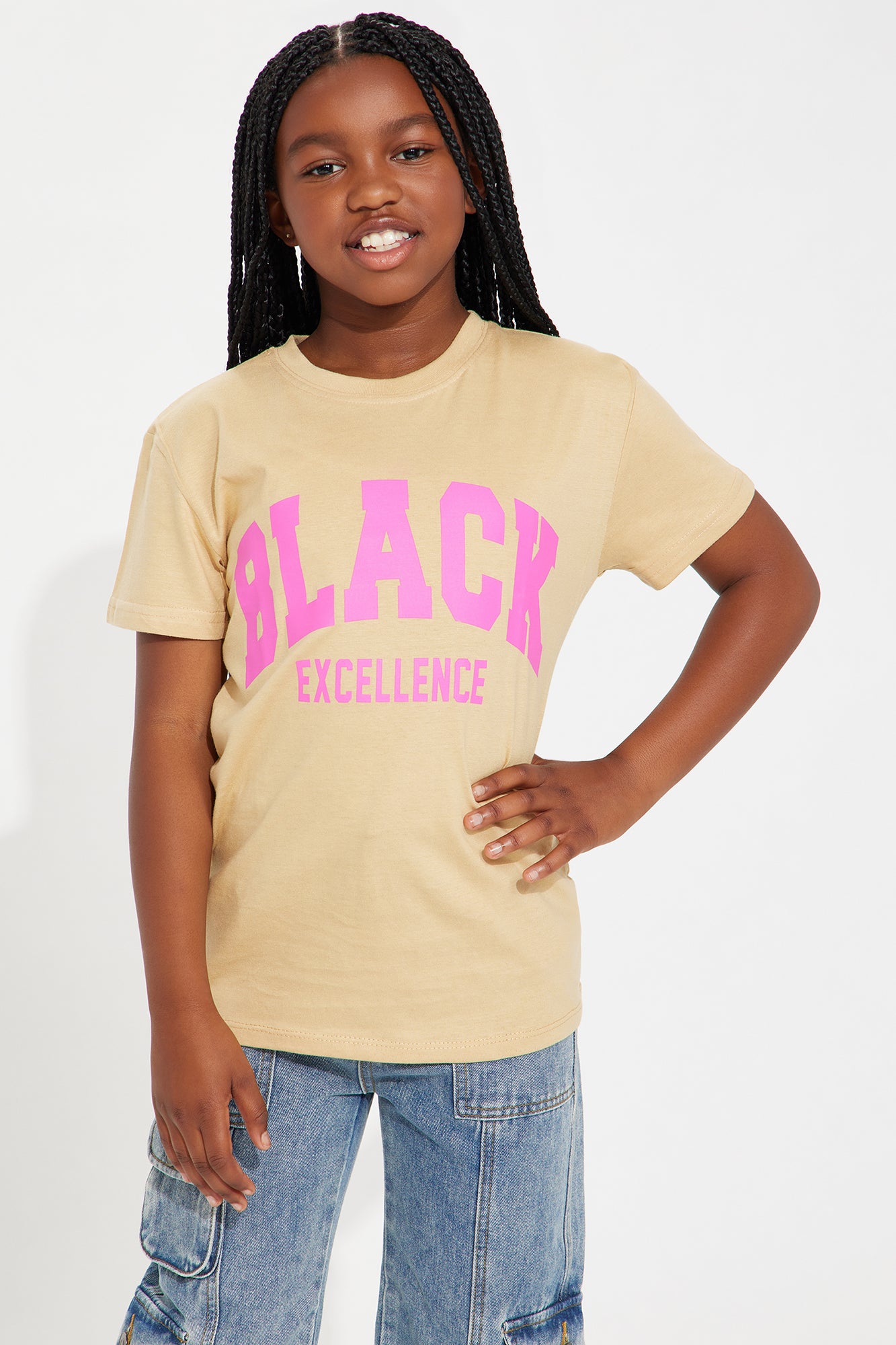 Mini Black Excellence Short Sleeve Tee