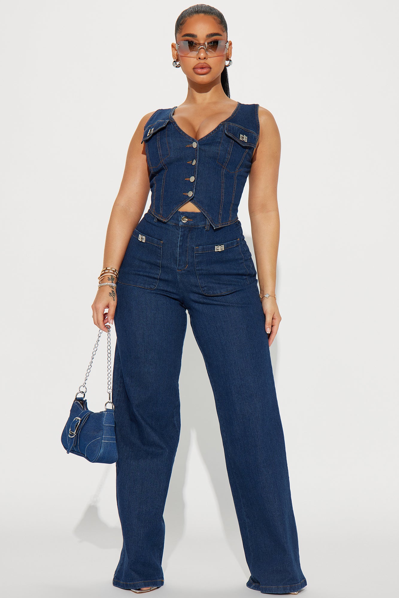 Ride Or Die Denim Pant Set