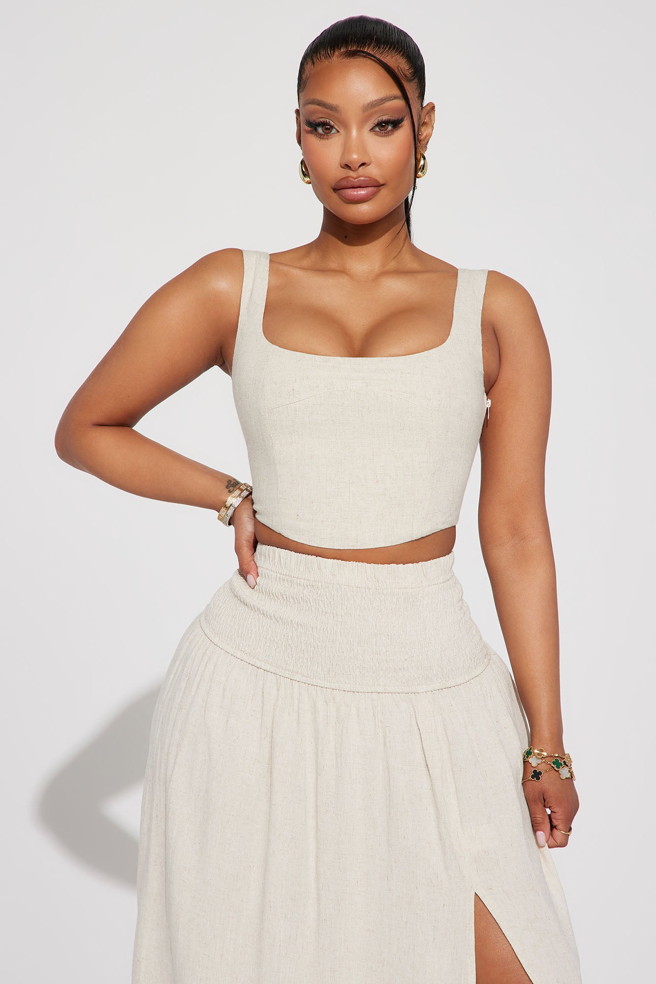 Quality Time Linen Top