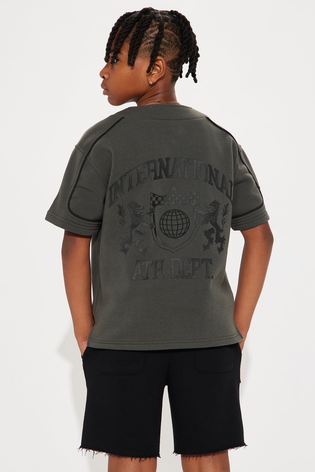 Mini International Athletics Short Sleeve Henley