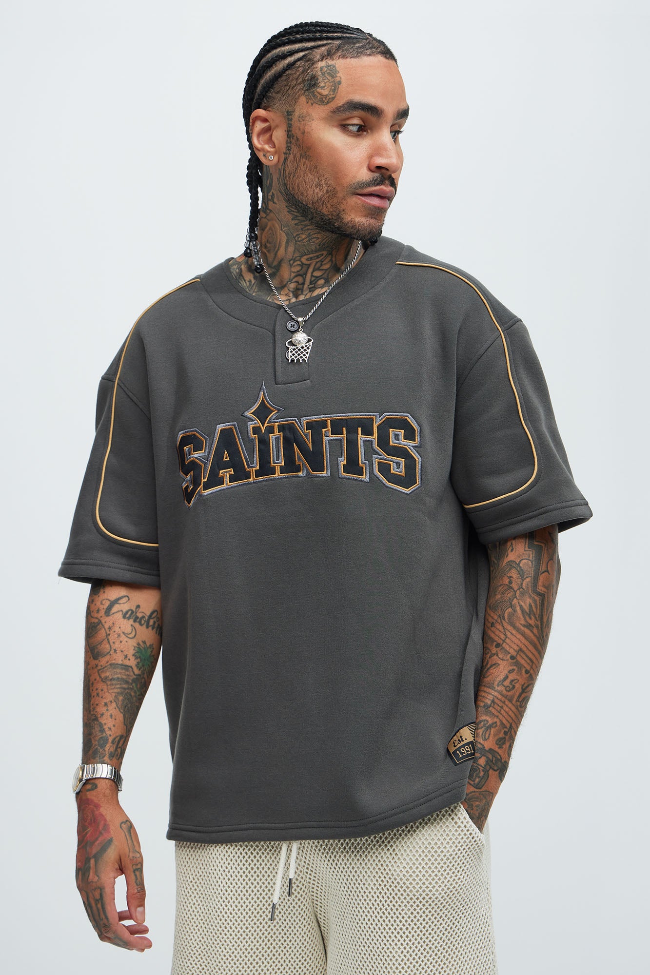 Saint Worldwide Short Sleeve Henley