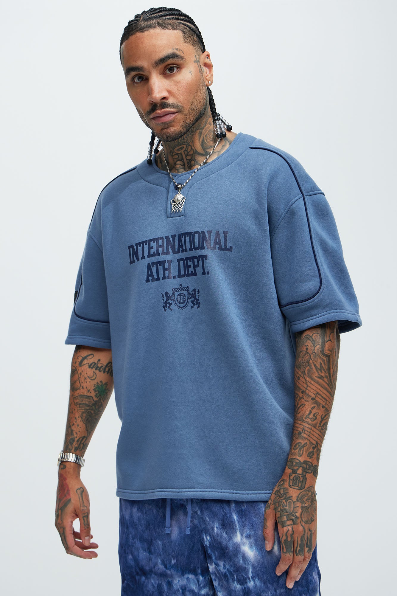 International Athletics Short Sleeve Henley