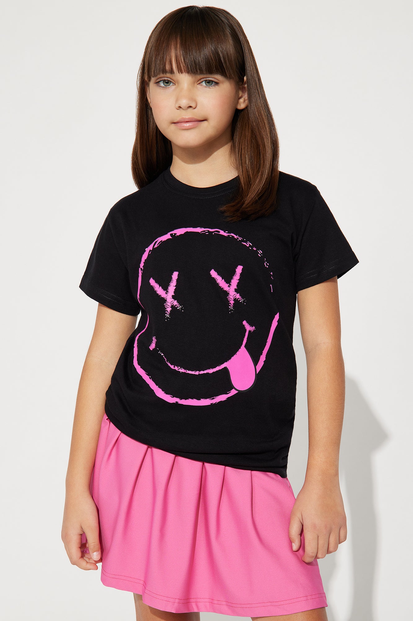 Mini Cross Your Eyes And Smile Short Sleeve Tee