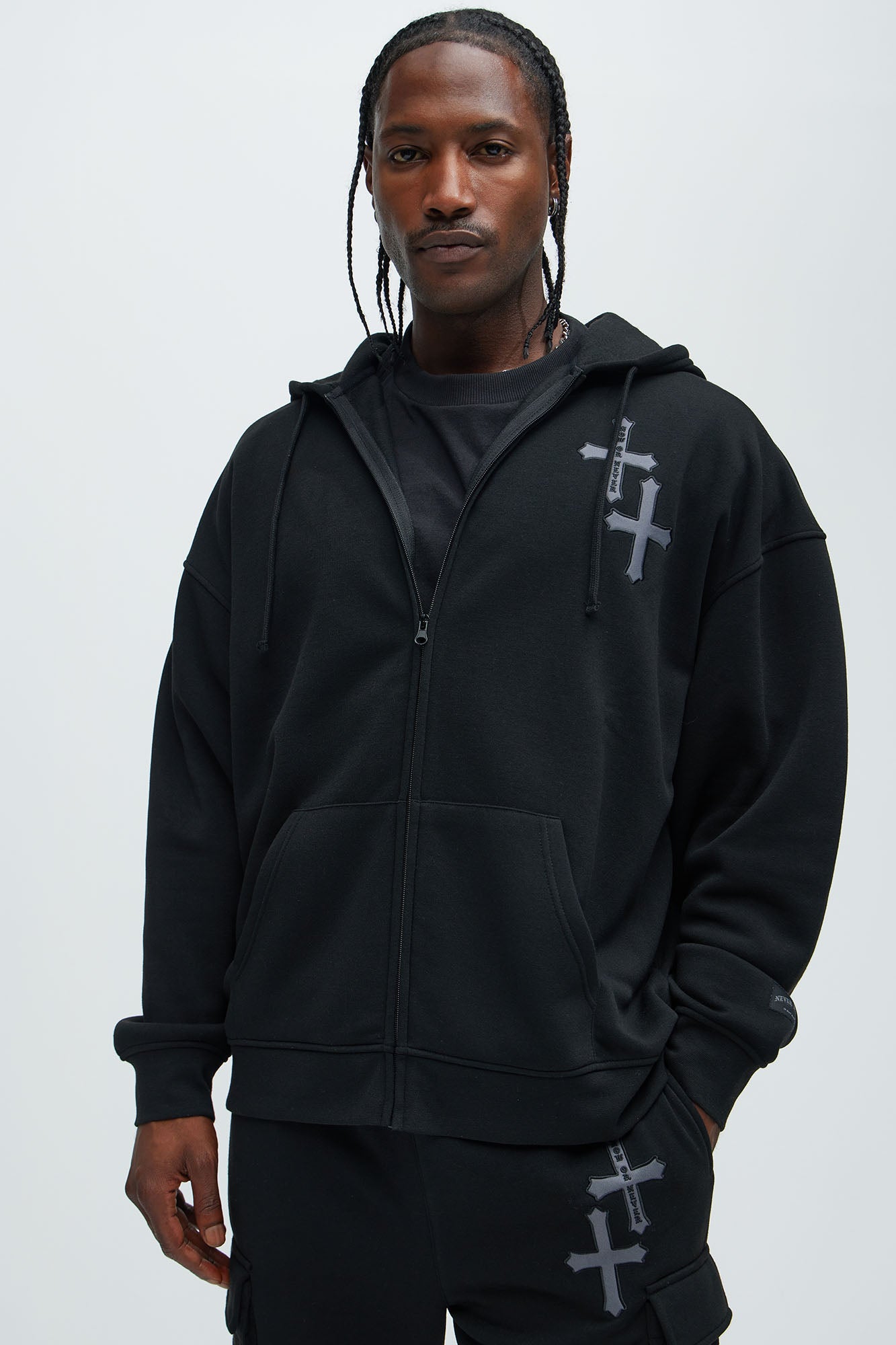 Crosses Zip Up Hoodie