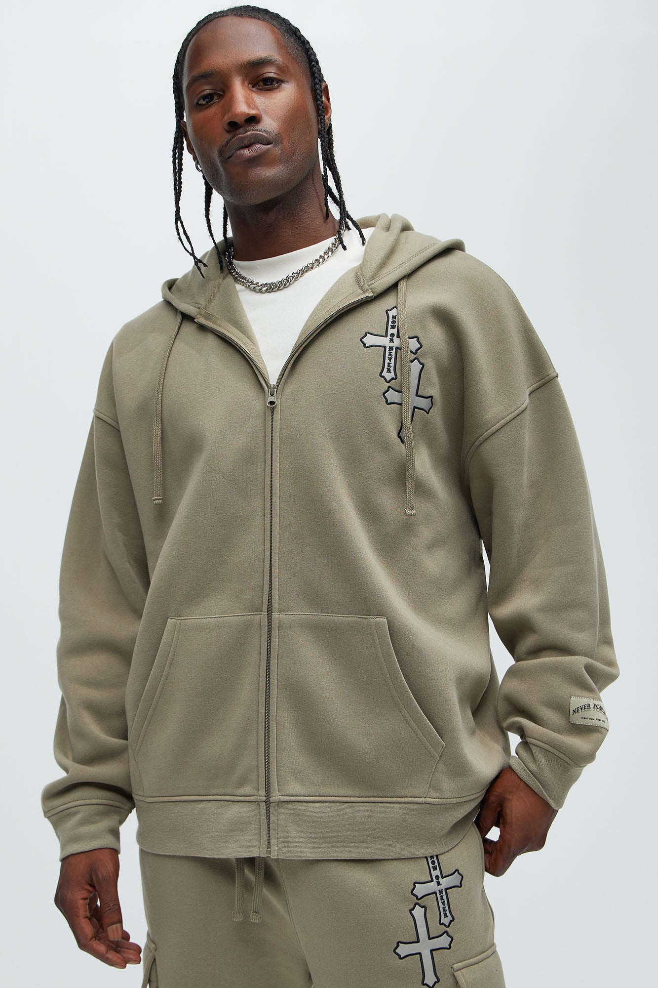 Crosses Zip Up Hoodie