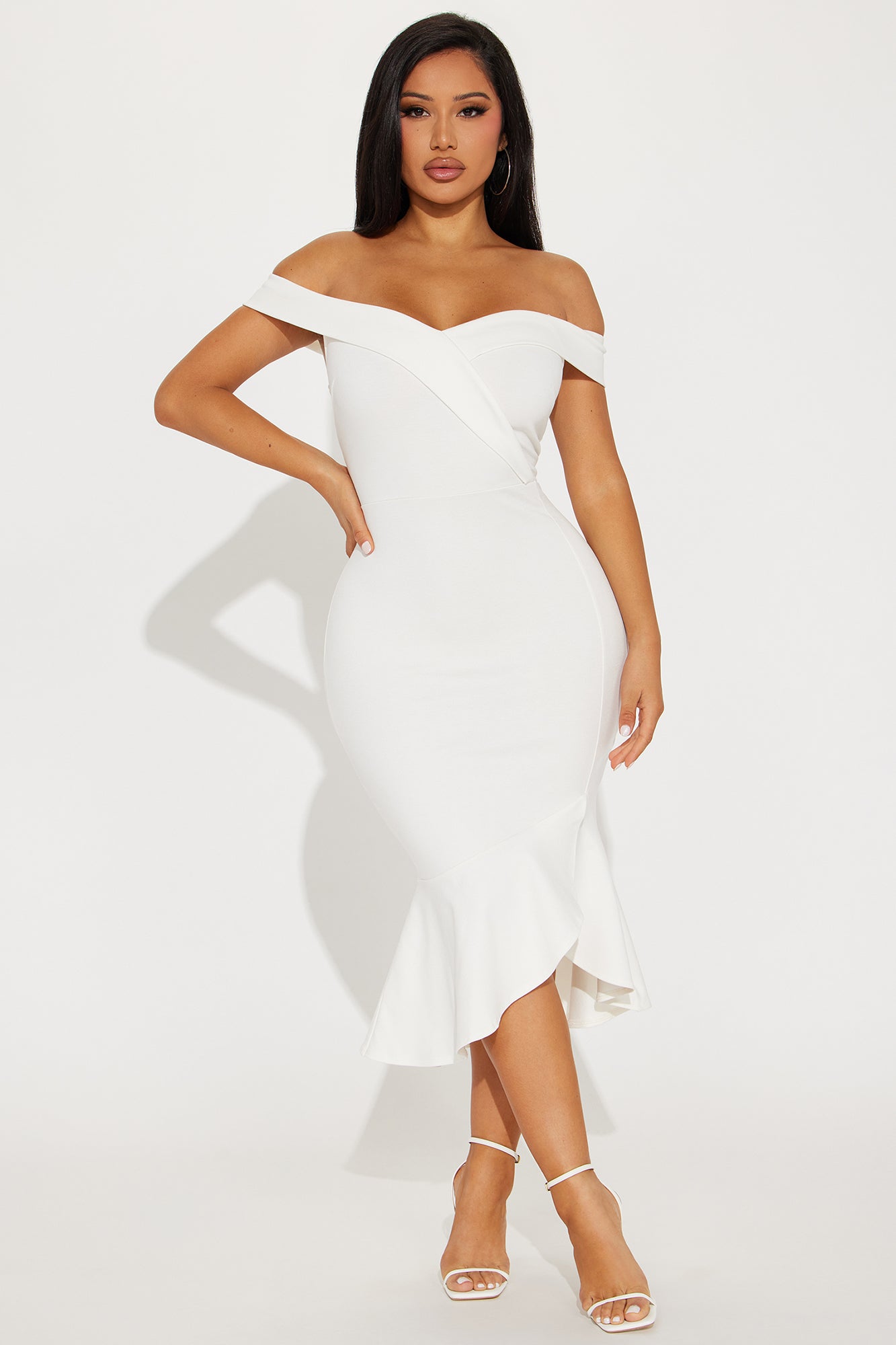 Eloise Off Shoulder Midi Dress