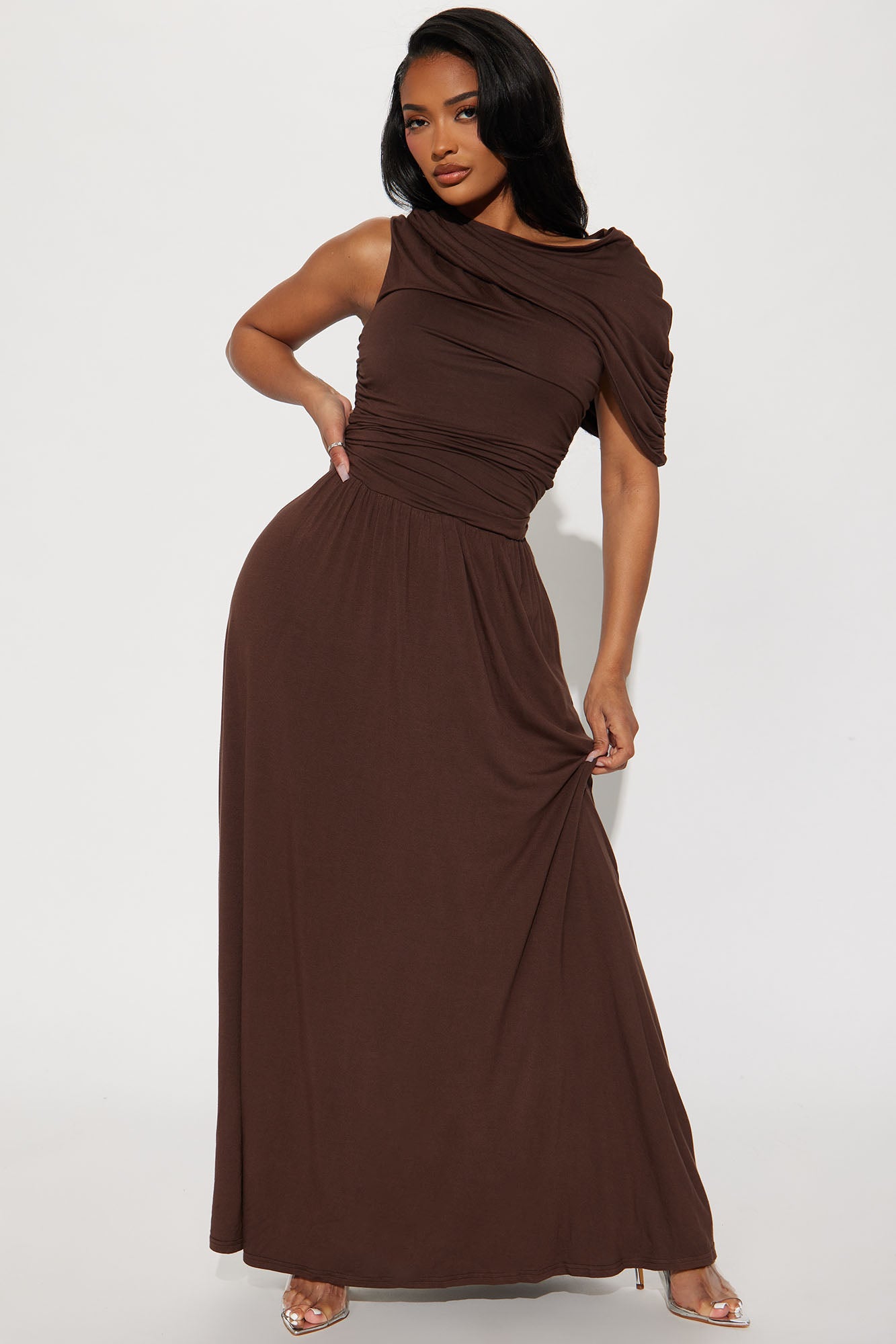 Justine Ruched Maxi Dress