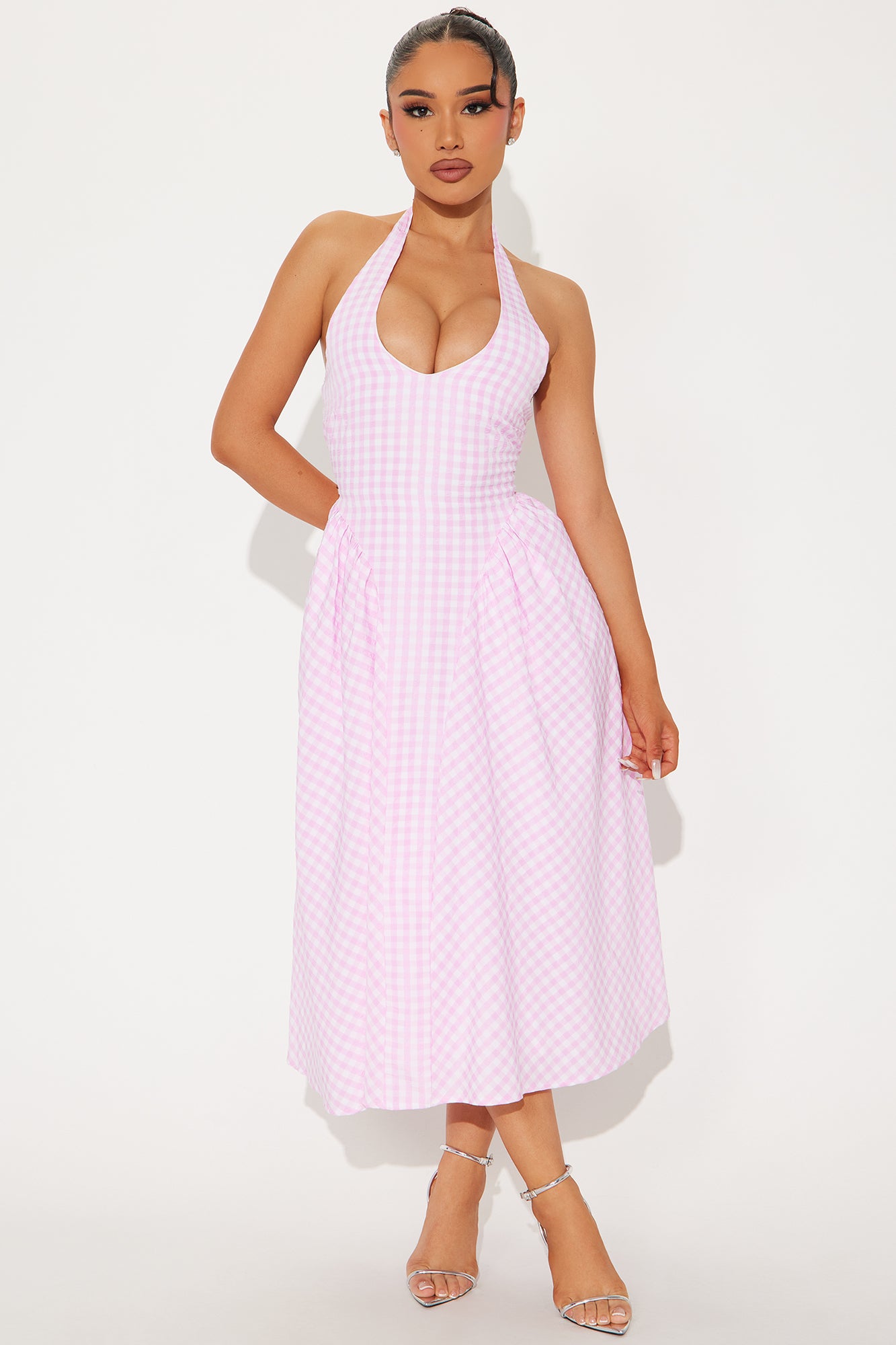 Wholesome Fun Gingham Midi Dress