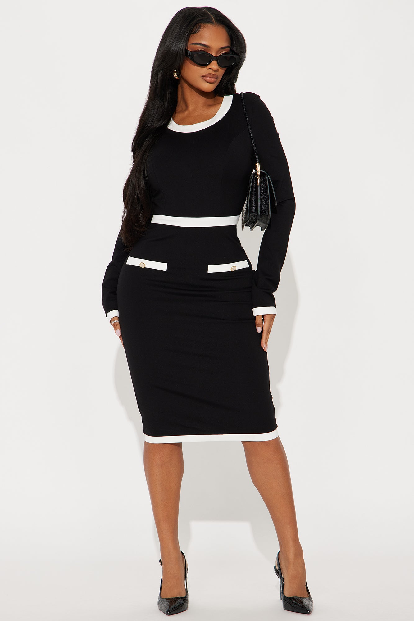 Lucinda Ponte Midi Dress