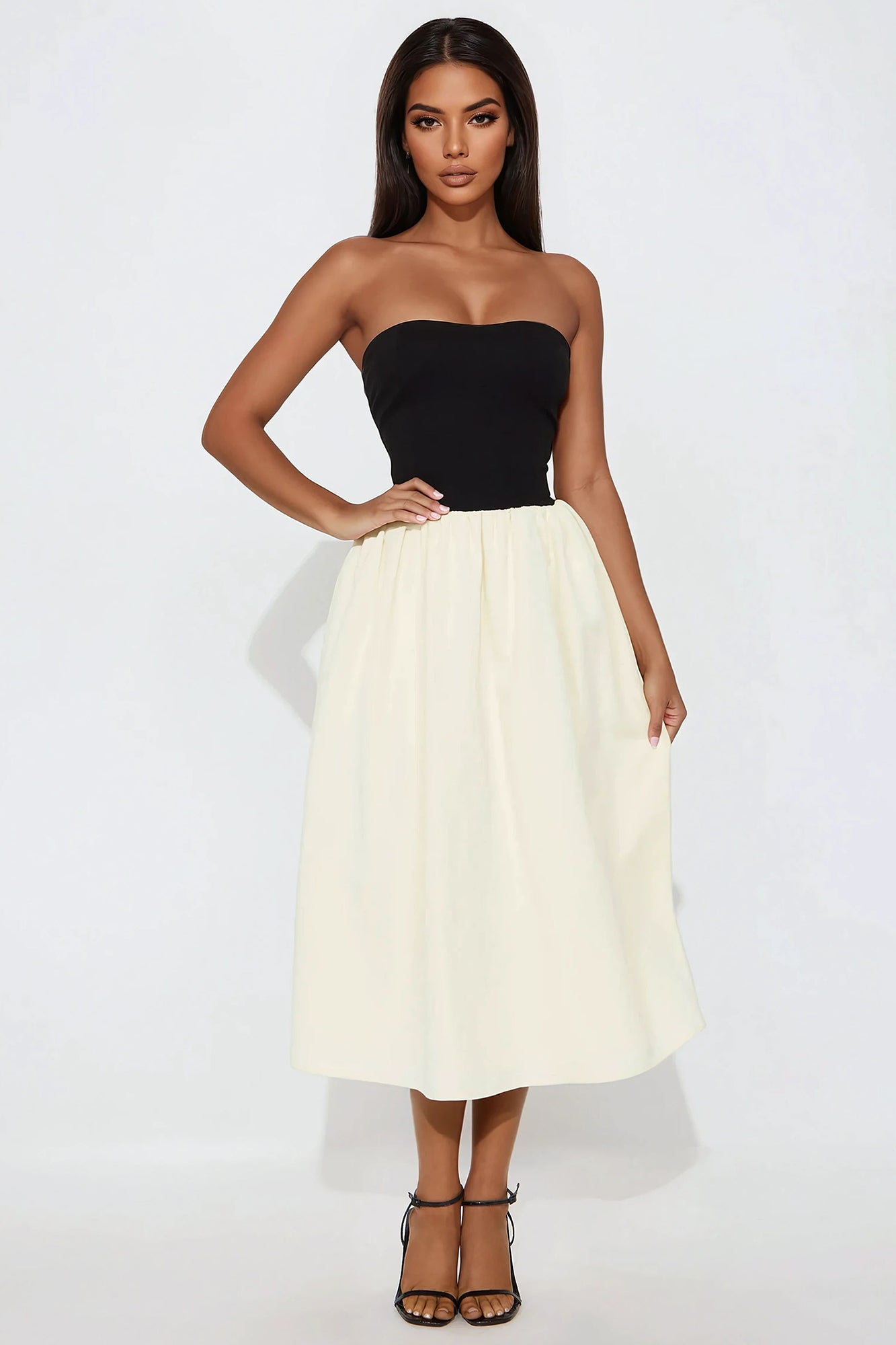 Gigi Strapless Midi Dress