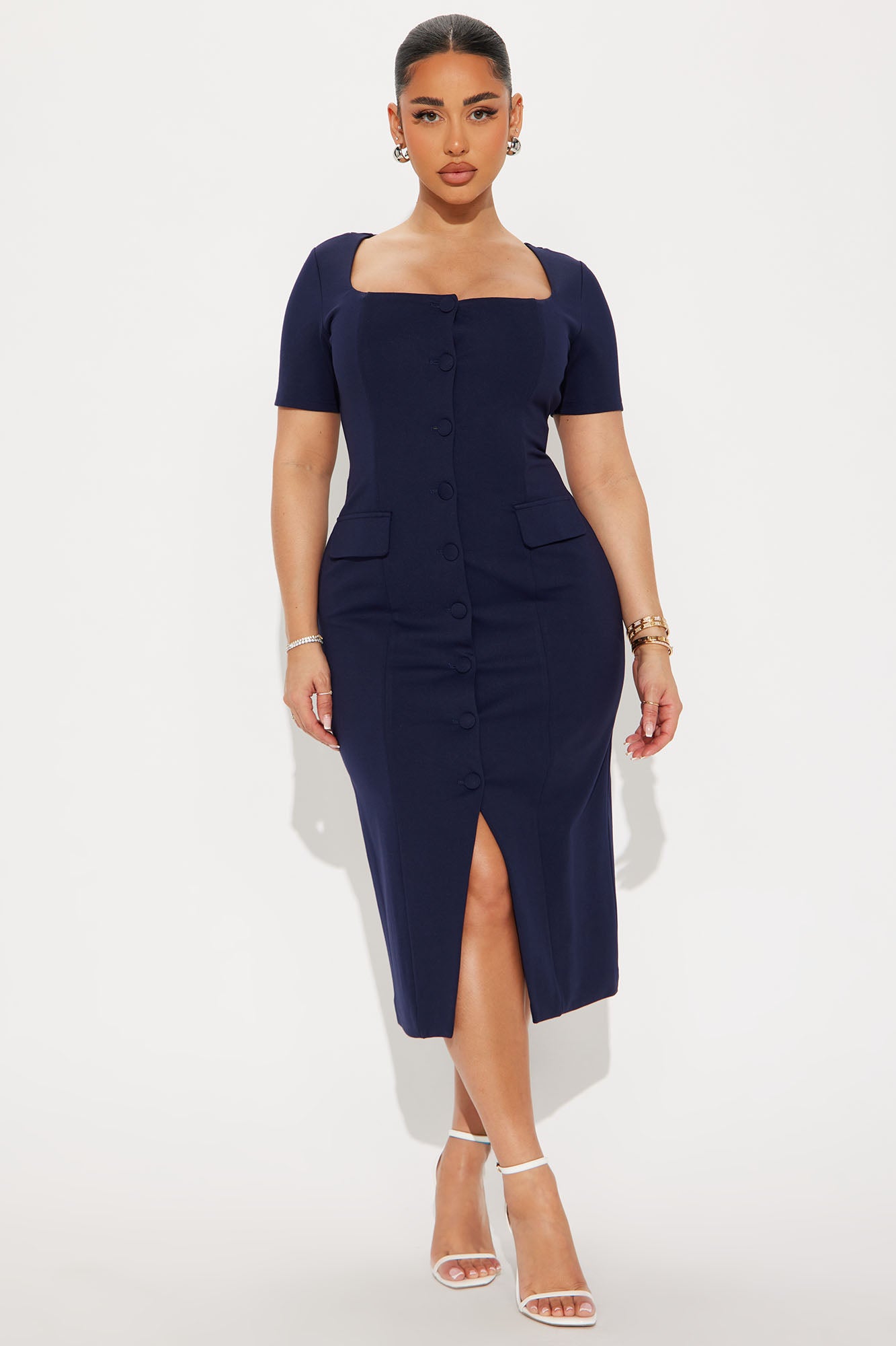 The Velina Ponte Midi Dress