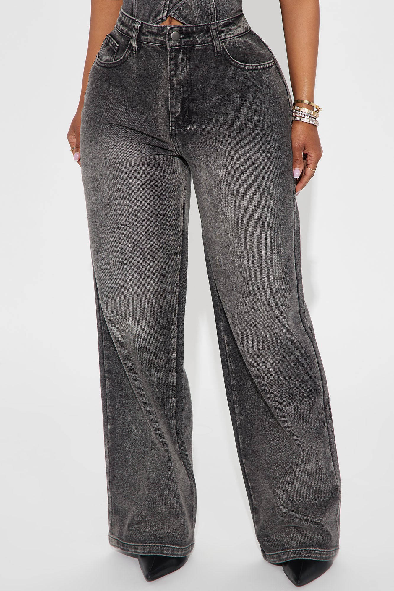 At My Best Rigid Straight Leg Jeans