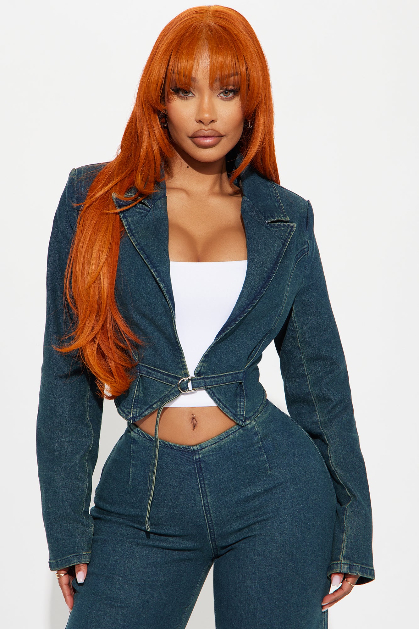 Hayze Stretch Tinted Denim Blazer