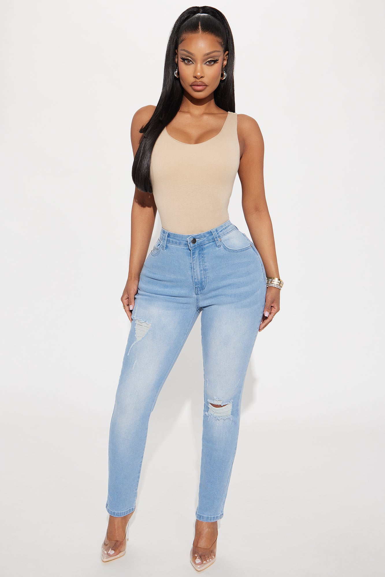 Call It Love Stretch Ripped Skinny Jeans