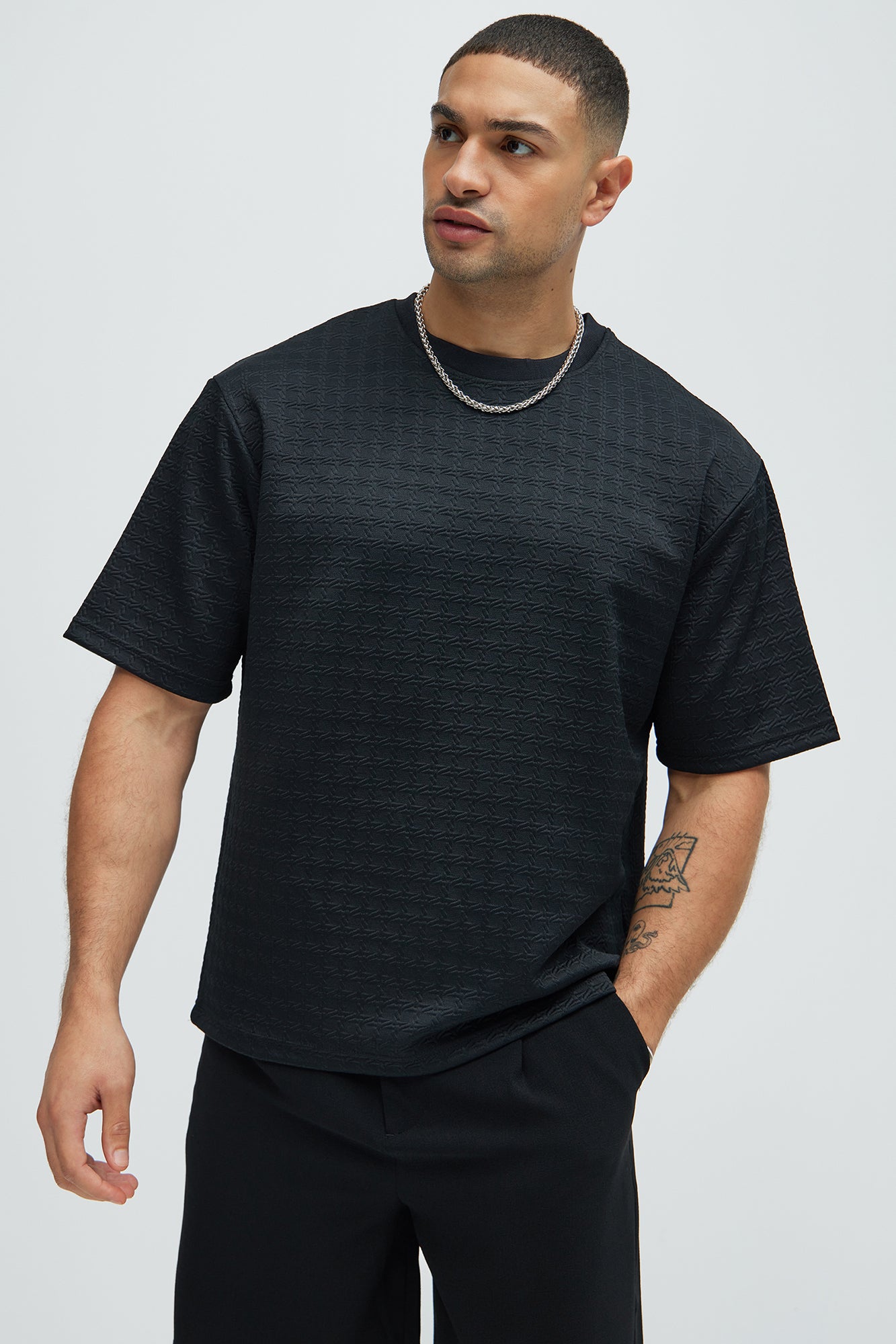 8 AM Textured Short Sleeve Tee