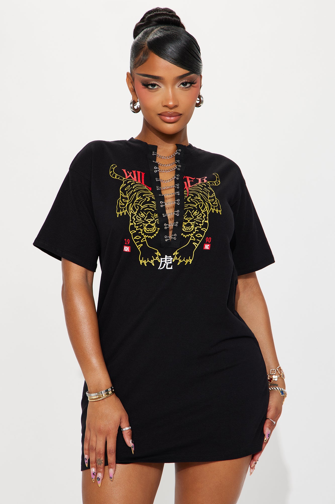 Wild Tiger T-Shirt Dress