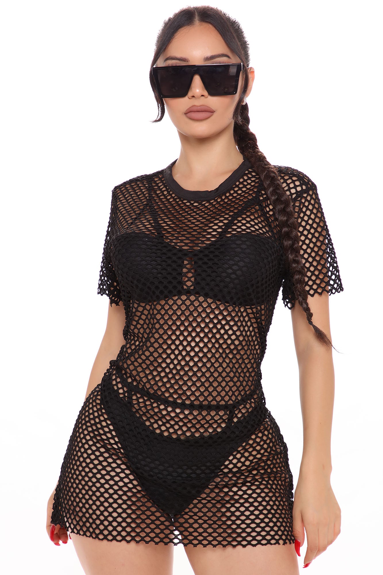 Beach Must Have Oversized Fishnet Swim Cover Up