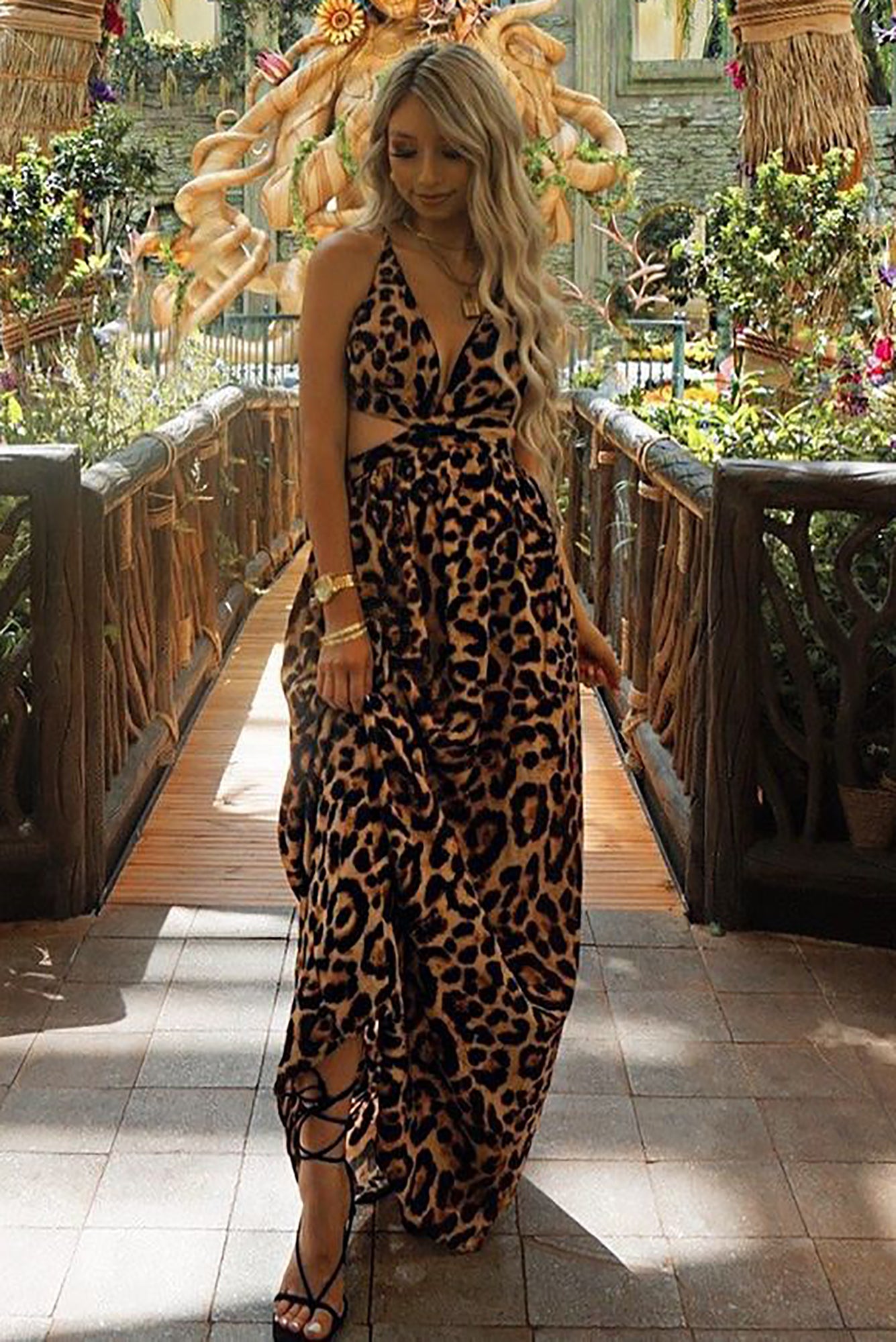 Leopard Fever Maxi Dress