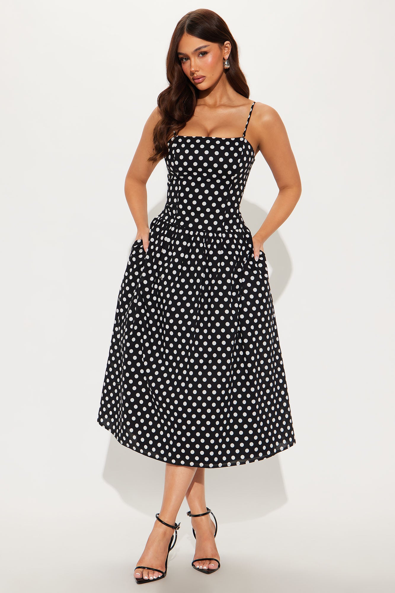 Valerie Polka Dot Midi Dress