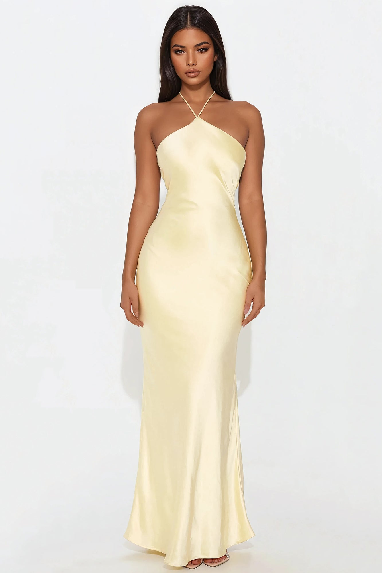 Norah Satin Maxi Dress