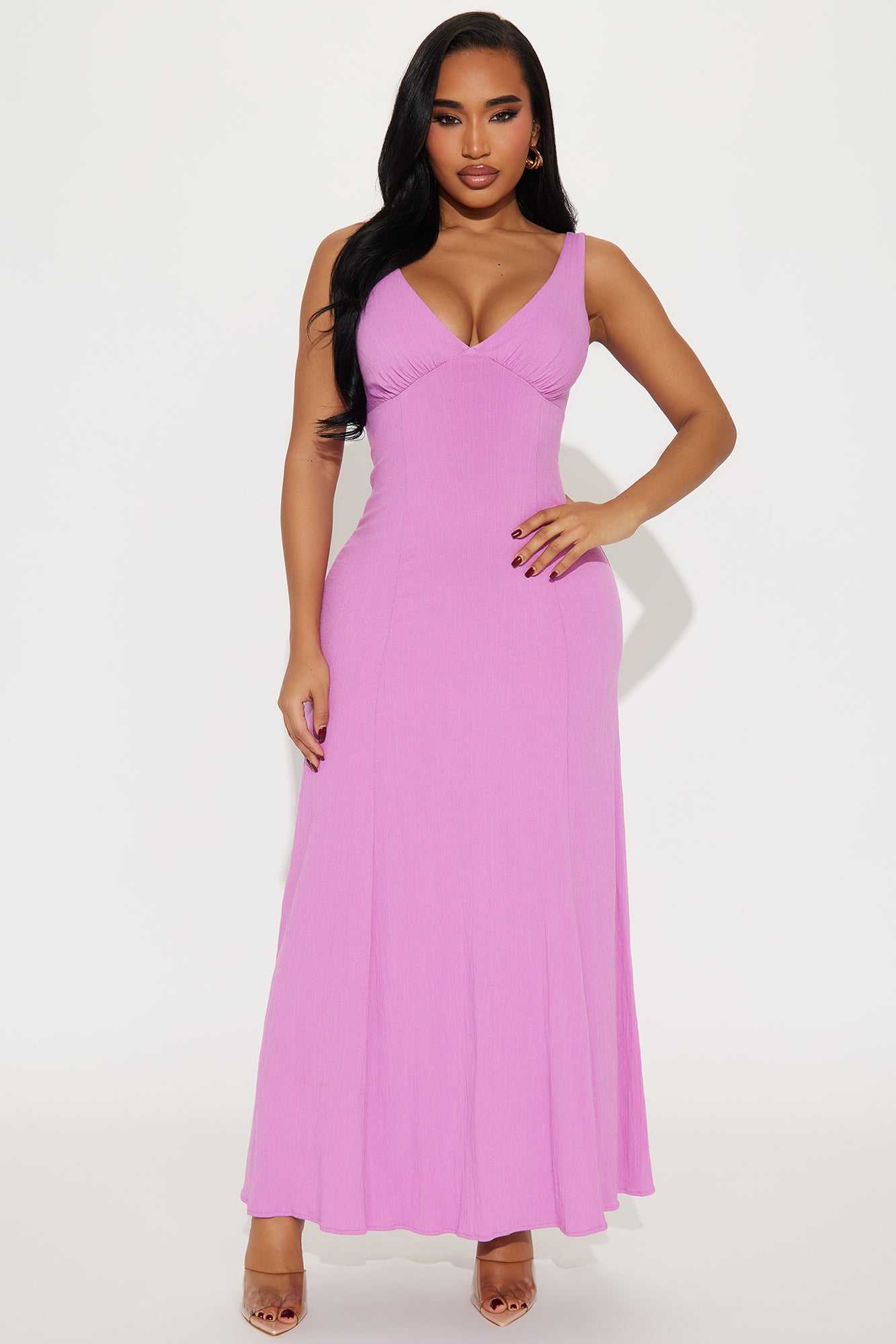 Daniella Stretch Linen Maxi Dress