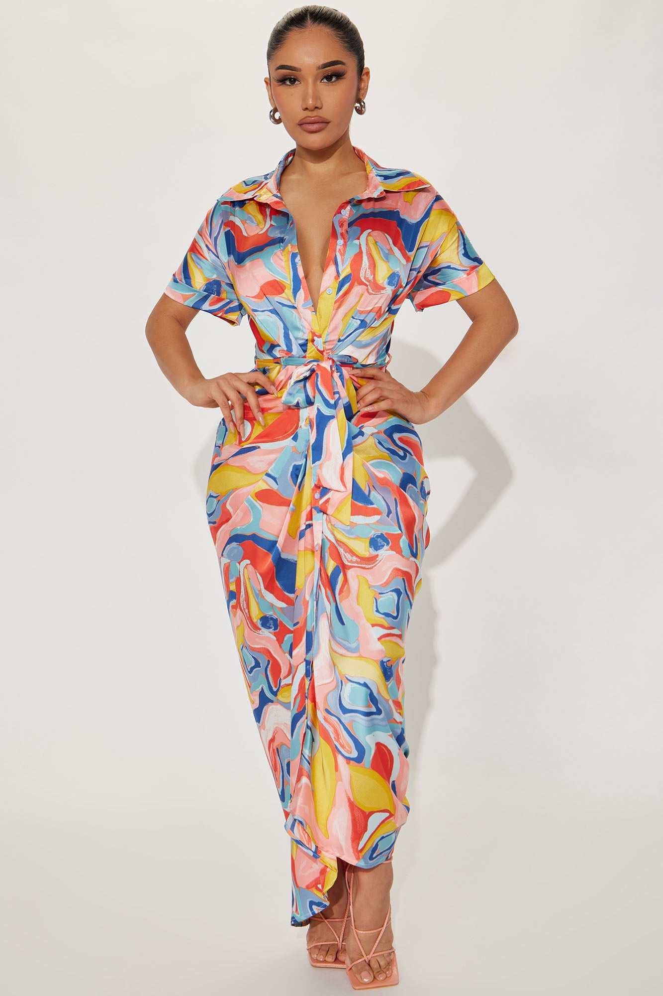 Hailey Button Up Maxi Dress