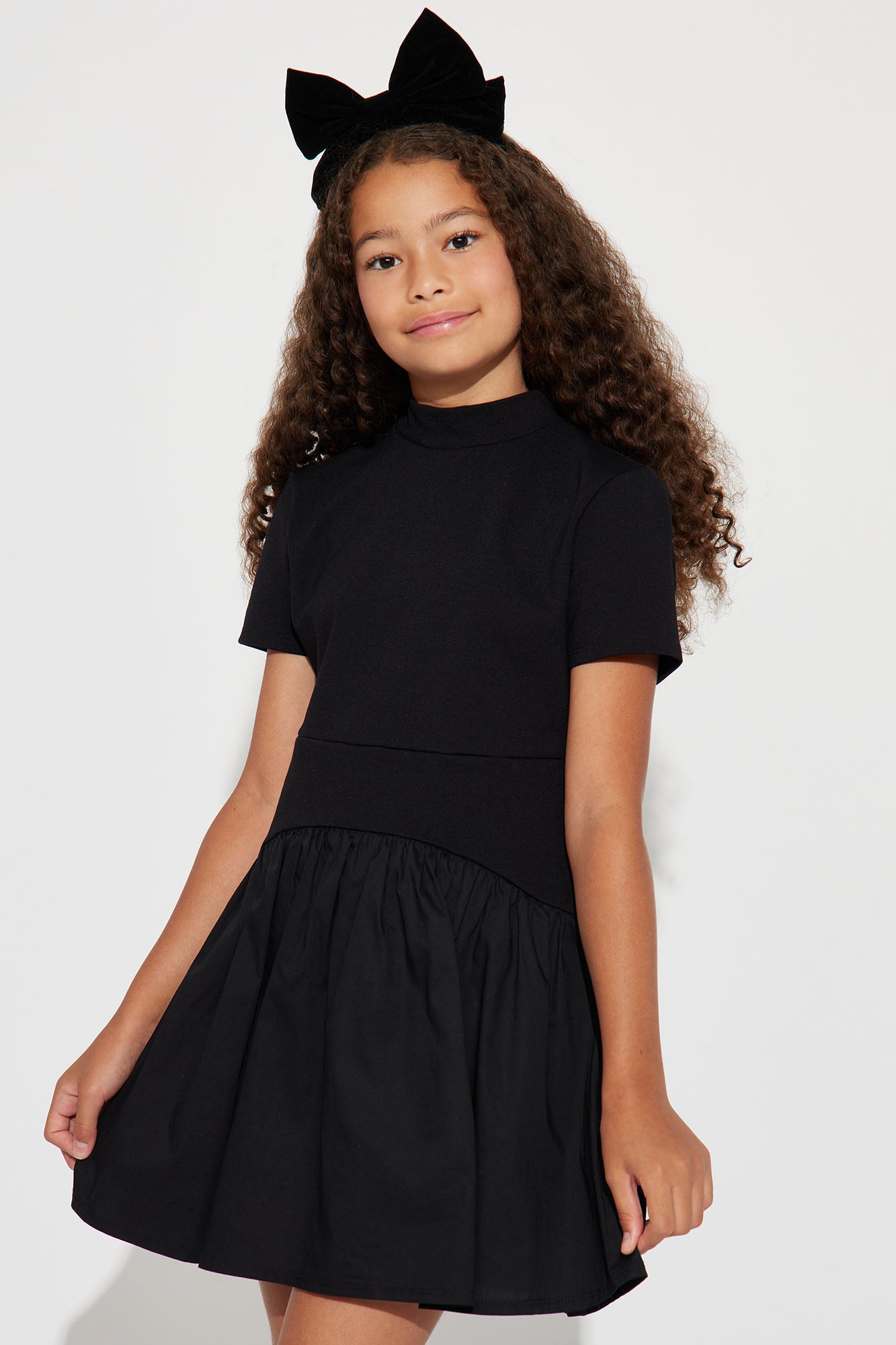 Mini Kennedy Short Sleeve Drop Waist Mini Dress