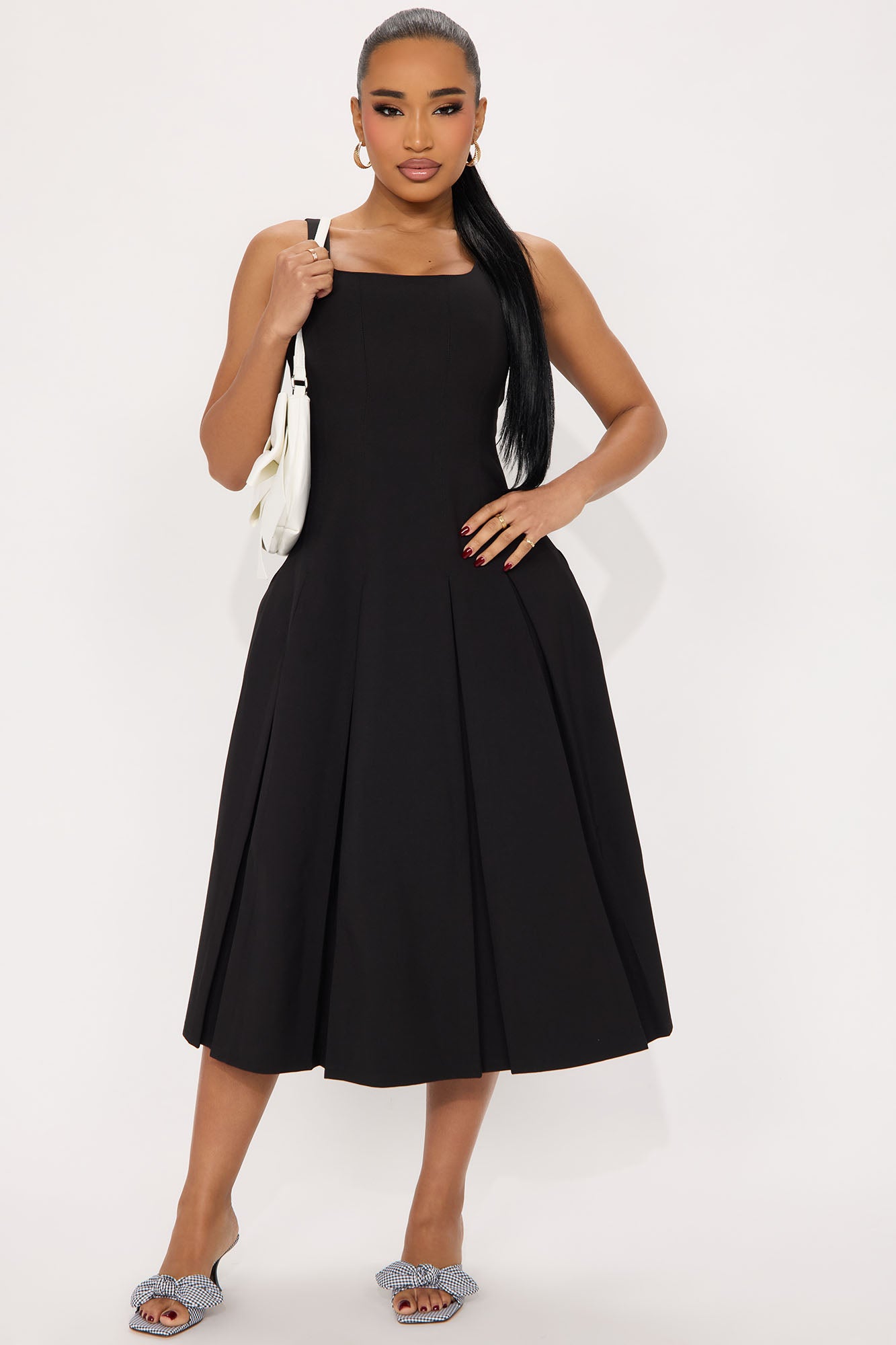 Sunday Service Pleated Midi Dress