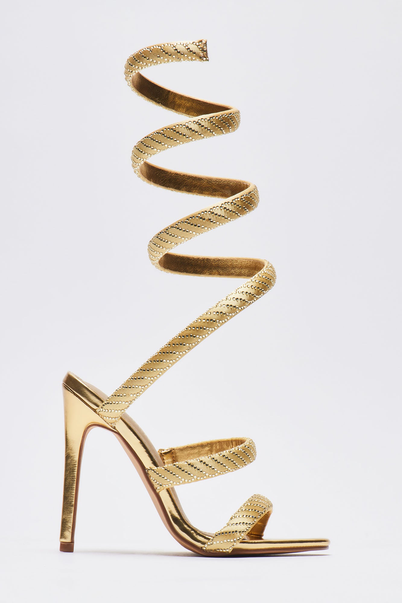 Playing Hard To Get Wrap Up Heeled Sandals